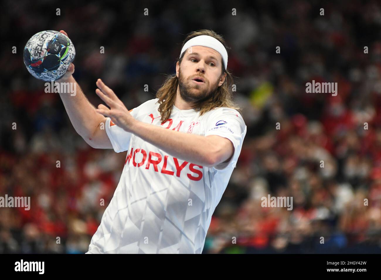EHF Euro 2022. Haupterunde: Mikkel Hansen (Dänemark) Stockfoto