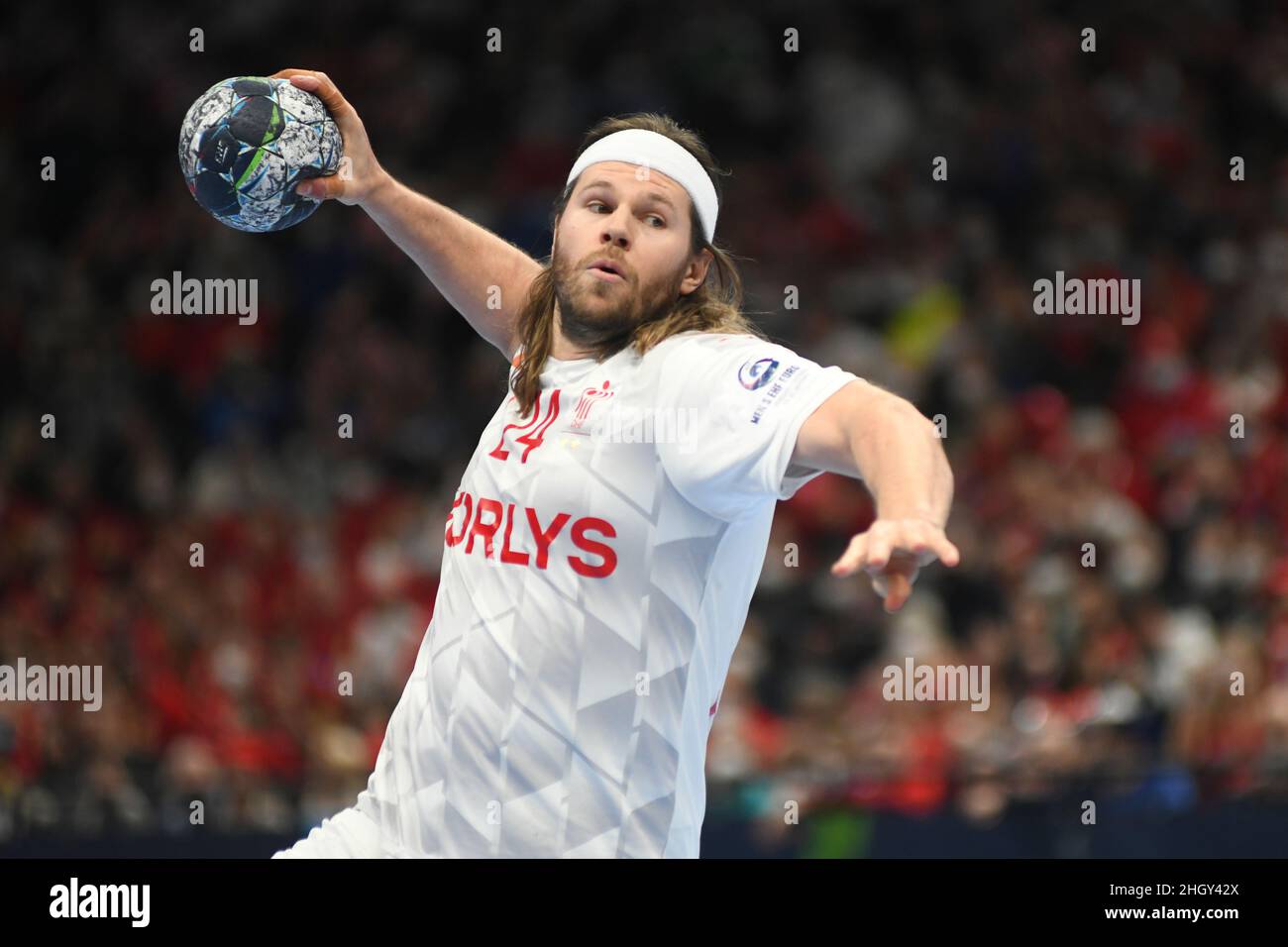 EHF Euro 2022. Haupterunde: Mikkel Hansen (Dänemark) Stockfoto