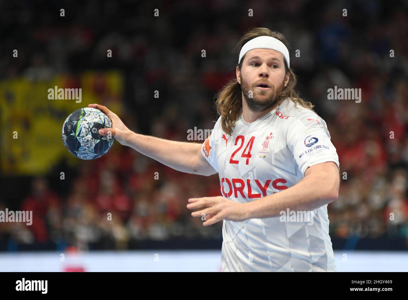 EHF Euro 2022. Haupterunde: Mikkel Hansen (Dänemark) Stockfoto