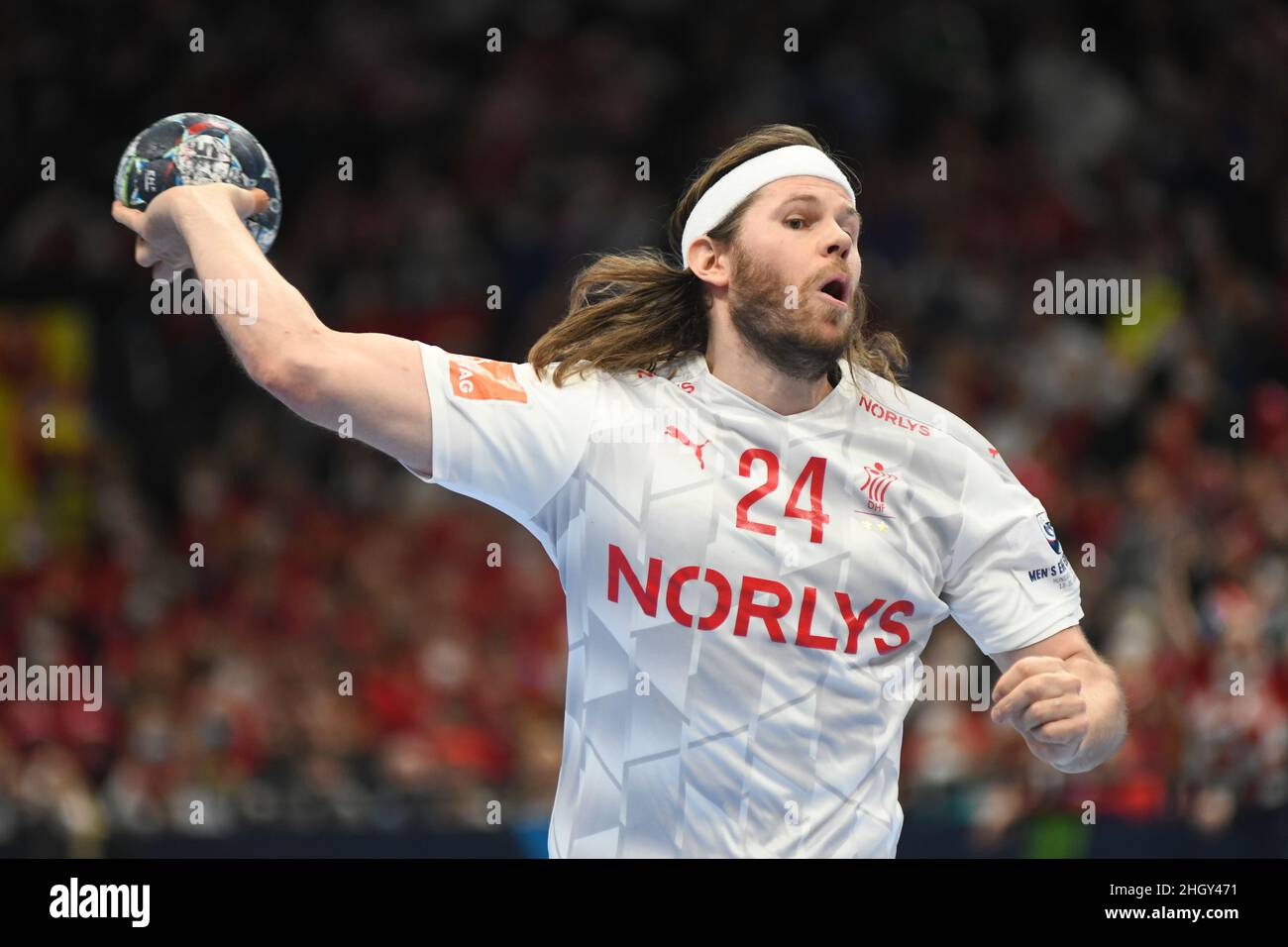 EHF Euro 2022. Haupterunde: Mikkel Hansen (Dänemark) Stockfoto