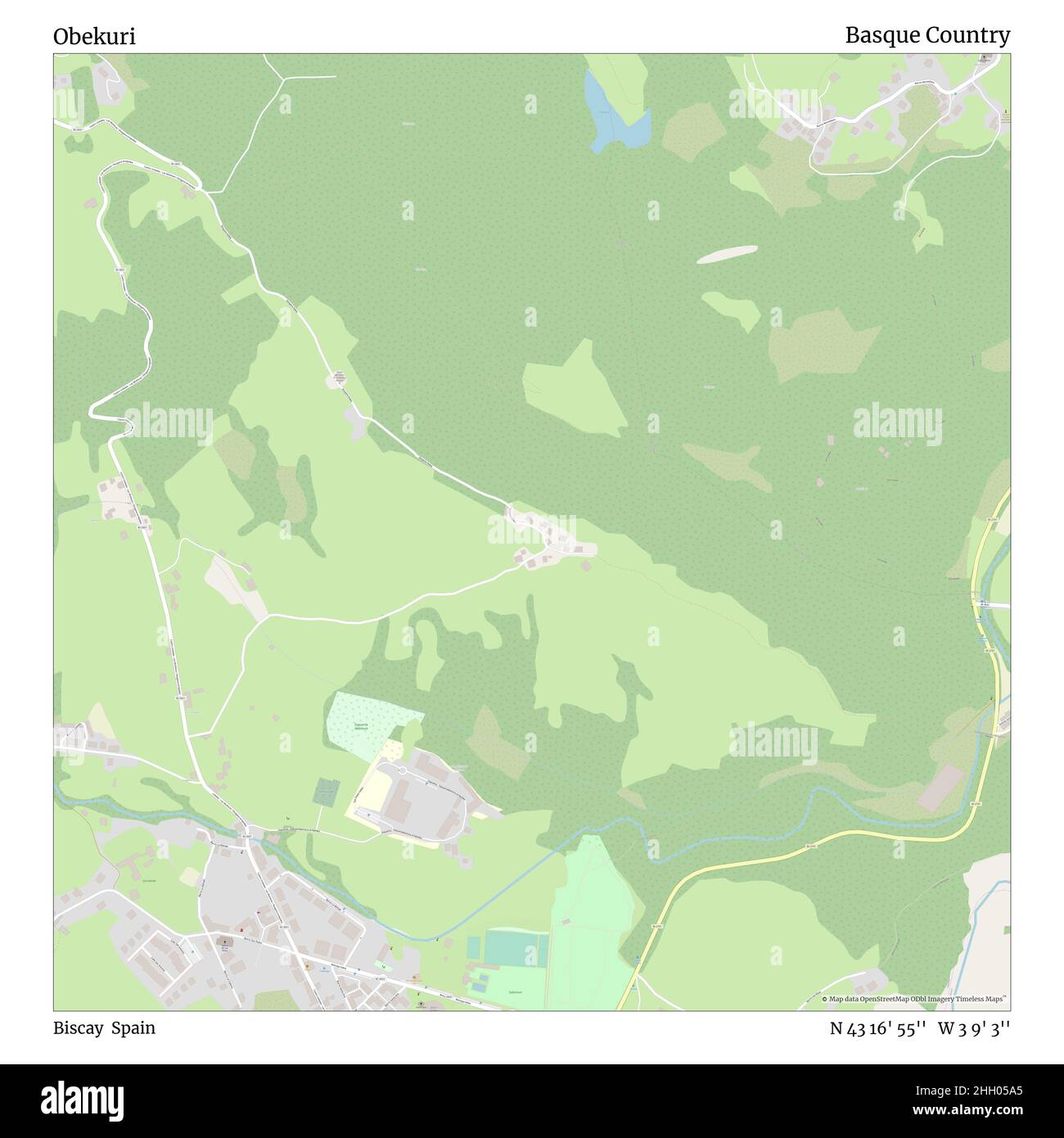 Obekuri, Biskaya, Spanien, Baskenland, N 43 16' 55'', W 3 9' 3'', map, Timeless Map veröffentlicht im Jahr 2021. Reisende, Entdecker und Abenteurer wie Florence Nightingale, David Livingstone, Ernest Shackleton, Lewis and Clark und Sherlock Holmes haben sich bei der Planung von Reisen zu den entlegensten Ecken der Welt auf Karten verlassen.Timeless Maps kartiert die meisten Orte auf der Welt und zeigt die Verwirklichung großer Träume Stockfoto
