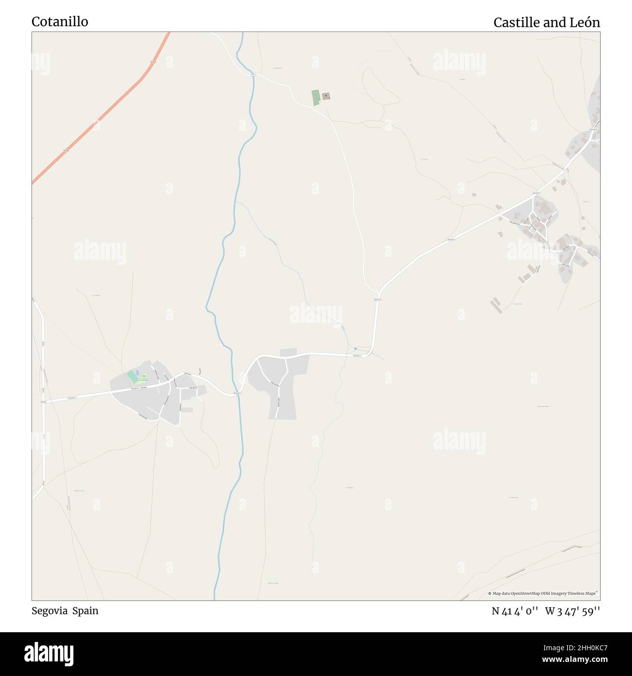Cotanillo, Segovia, Spanien, Kastilien und León, N 41 4' 0'', W 3 47' 59'', map, Timeless Map veröffentlicht 2021. Reisende, Entdecker und Abenteurer wie Florence Nightingale, David Livingstone, Ernest Shackleton, Lewis and Clark und Sherlock Holmes haben sich bei der Planung von Reisen zu den entlegensten Ecken der Welt auf Karten verlassen.Timeless Maps kartiert die meisten Orte auf der Welt und zeigt die Verwirklichung großer Träume Stockfoto