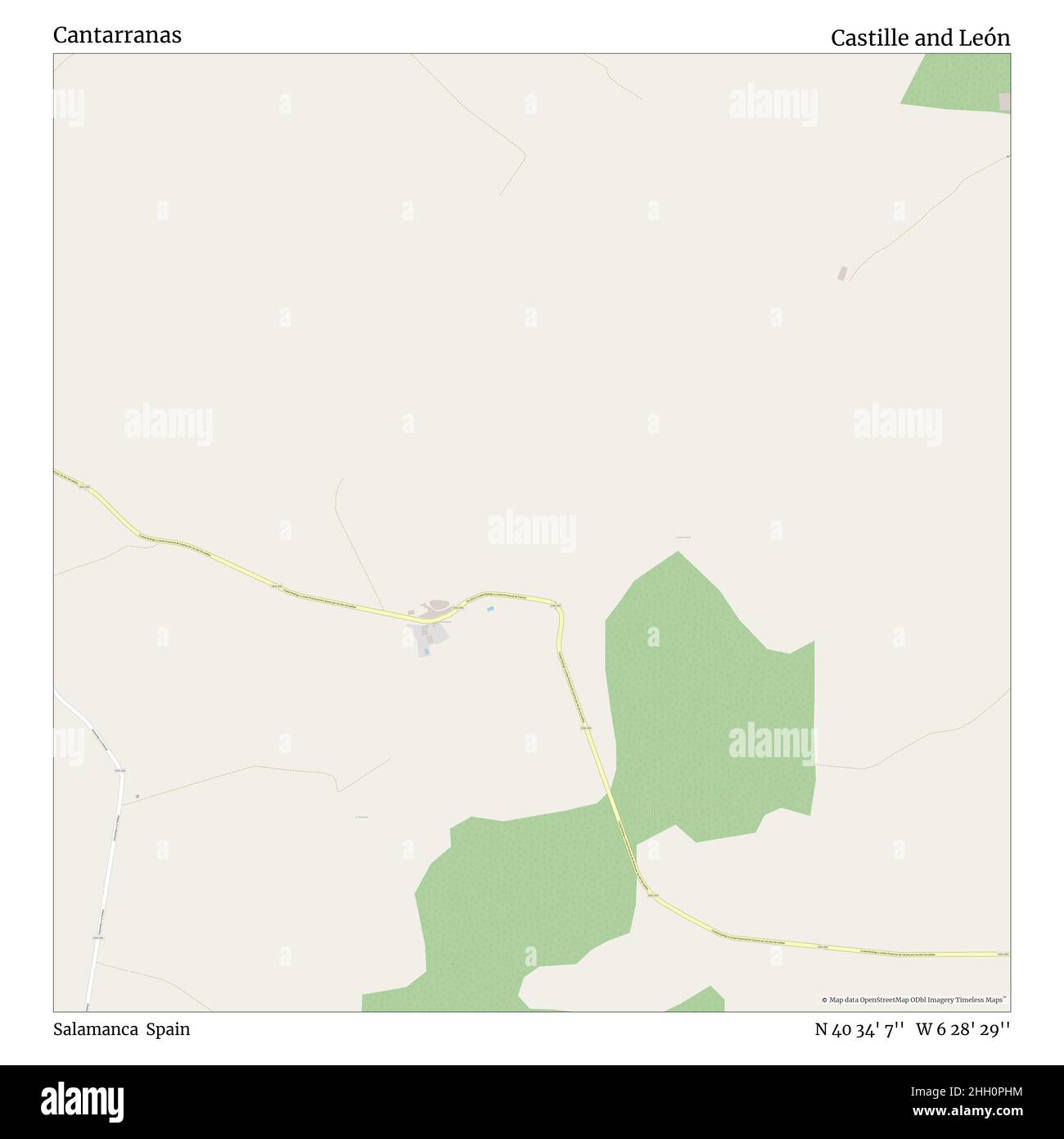 Cantarranas, Salamanca, Spanien, Kastilien und León, N 40 34' 7'', W 6 28' 29'', map, Timeless Map veröffentlicht im Jahr 2021. Reisende, Entdecker und Abenteurer wie Florence Nightingale, David Livingstone, Ernest Shackleton, Lewis and Clark und Sherlock Holmes haben sich bei der Planung von Reisen zu den entlegensten Ecken der Welt auf Karten verlassen.Timeless Maps kartiert die meisten Orte auf der Welt und zeigt die Verwirklichung großer Träume Stockfoto