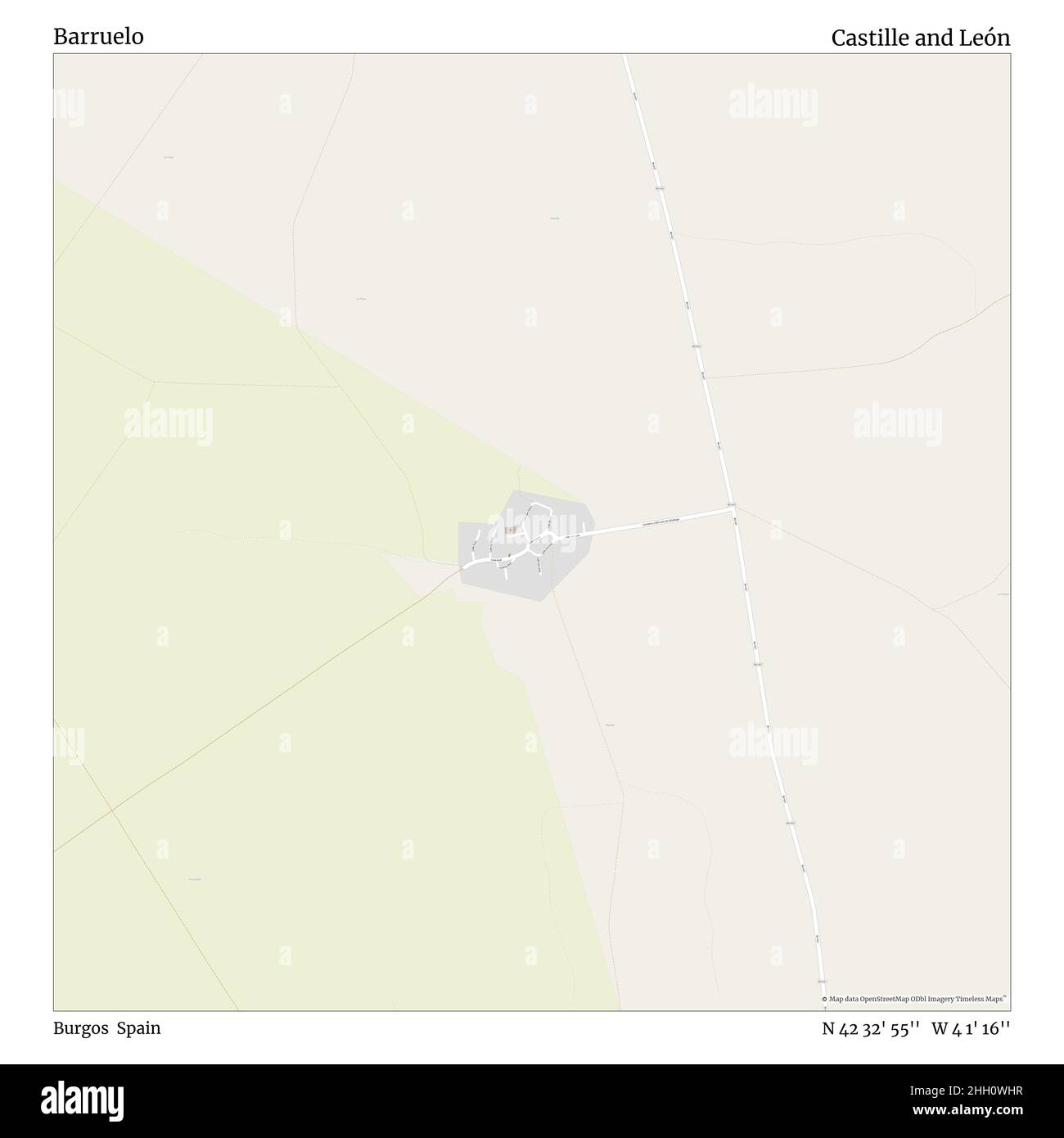 Barruelo, Burgos, Spanien, Kastilien und León, N 42 32' 55'', W 4 1' 16'', map, Timeless Map veröffentlicht im Jahr 2021. Reisende, Entdecker und Abenteurer wie Florence Nightingale, David Livingstone, Ernest Shackleton, Lewis and Clark und Sherlock Holmes haben sich bei der Planung von Reisen zu den entlegensten Ecken der Welt auf Karten verlassen.Timeless Maps kartiert die meisten Orte auf der Welt und zeigt die Verwirklichung großer Träume Stockfoto