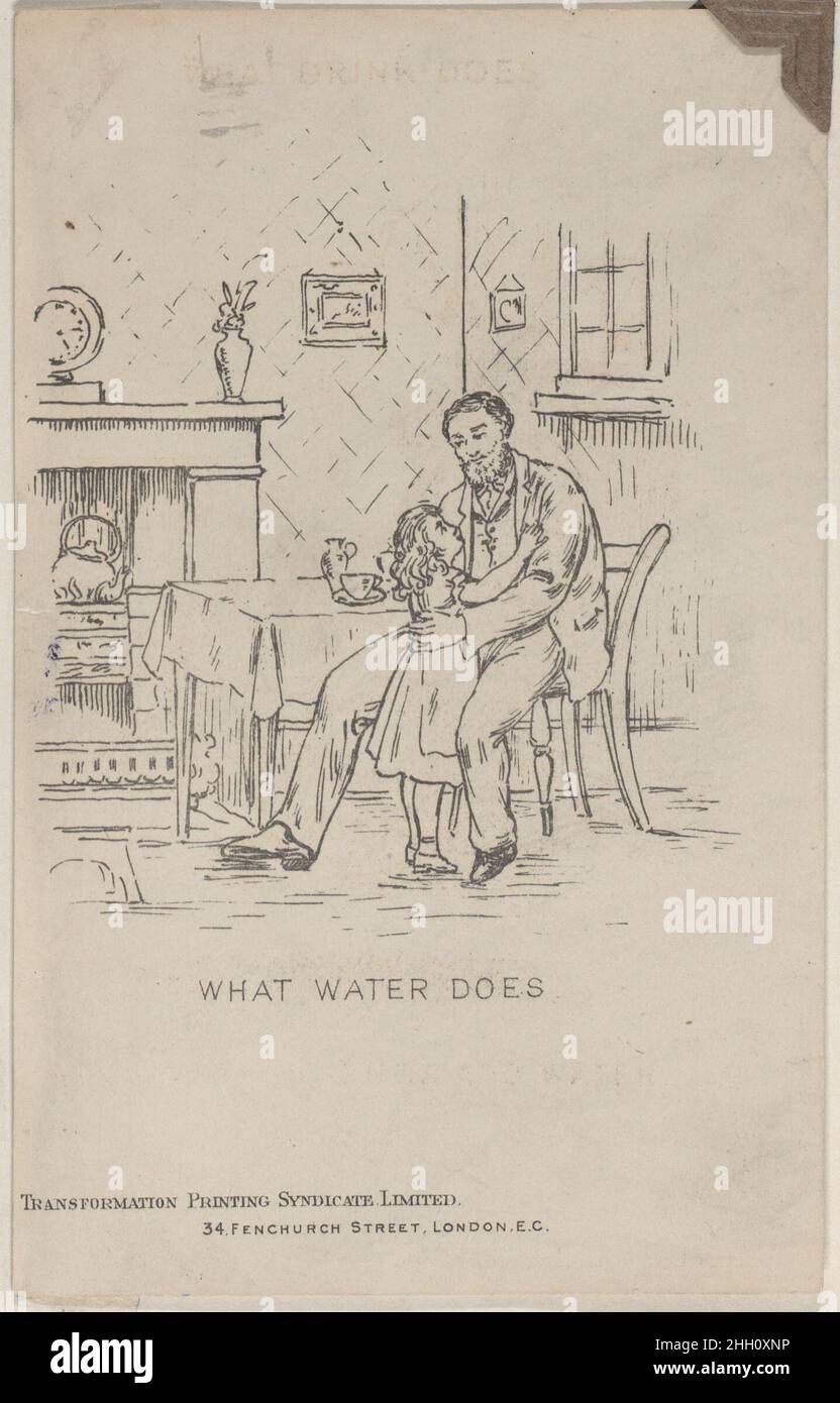 Trade Card for Transformation Printing Syndicate Limited 19th Century Anonymous, British, 19th Century. Trade Card for Transformation Printing Syndicate Limited. Anonym, britisch, 19th Jahrhundert. 19th Jahrhundert. Commercial Lithograph Stockfoto