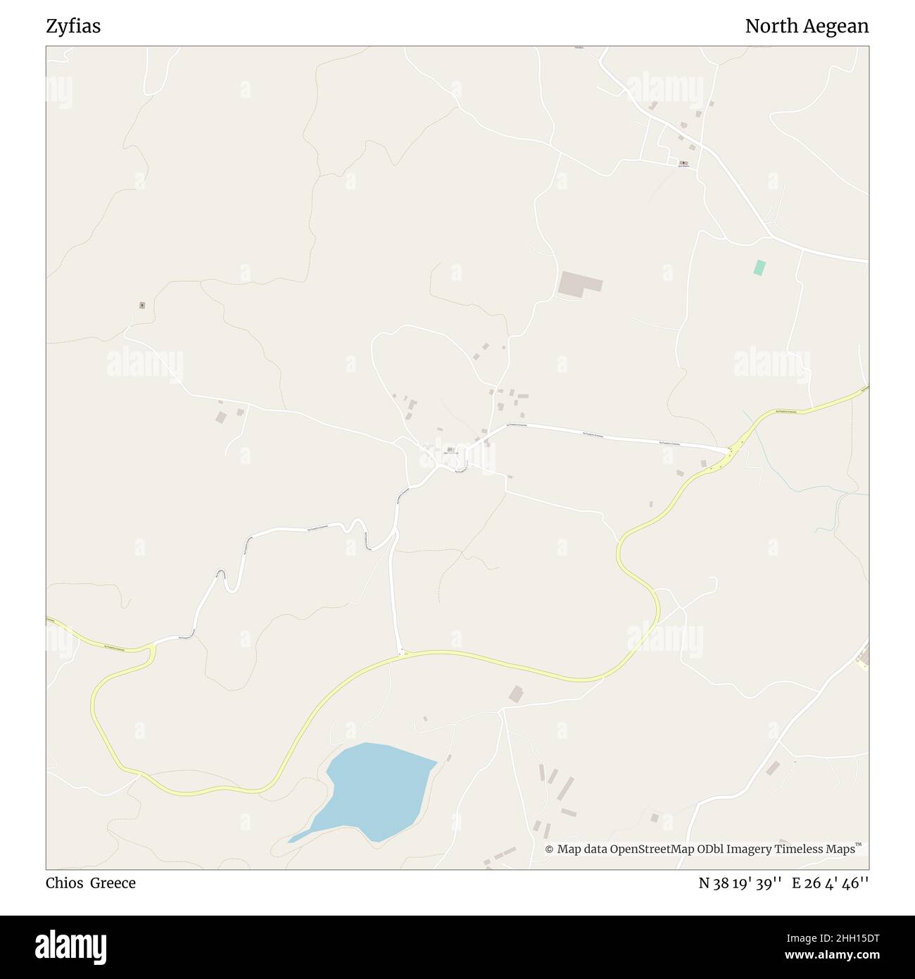 Zyfien, Chios, Griechenland, Nord-Ägäis, N 38 19' 39'', E 26 4' 46'', Karte, Timeless Map veröffentlicht im Jahr 2021. Reisende, Entdecker und Abenteurer wie Florence Nightingale, David Livingstone, Ernest Shackleton, Lewis and Clark und Sherlock Holmes haben sich bei der Planung von Reisen zu den entlegensten Ecken der Welt auf Karten verlassen.Timeless Maps kartiert die meisten Orte auf der Welt und zeigt die Verwirklichung großer Träume Stockfoto