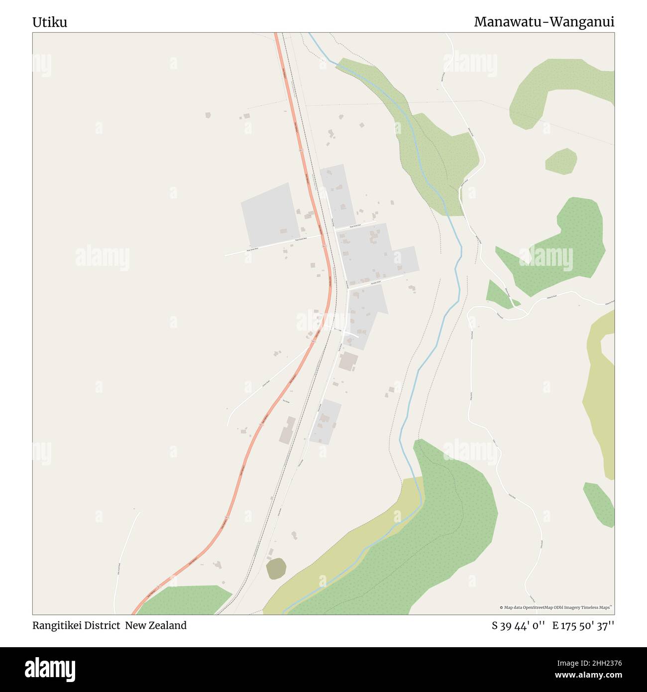 Utiku, Rangitikei District, Neuseeland, Manawatu-Wanganui, S 39 44' 0'', E 175 50' 37'', map, Timeless Map veröffentlicht im Jahr 2021. Reisende, Entdecker und Abenteurer wie Florence Nightingale, David Livingstone, Ernest Shackleton, Lewis and Clark und Sherlock Holmes haben sich bei der Planung von Reisen zu den entlegensten Ecken der Welt auf Karten verlassen.Timeless Maps kartiert die meisten Orte auf der Welt und zeigt die Verwirklichung großer Träume Stockfoto