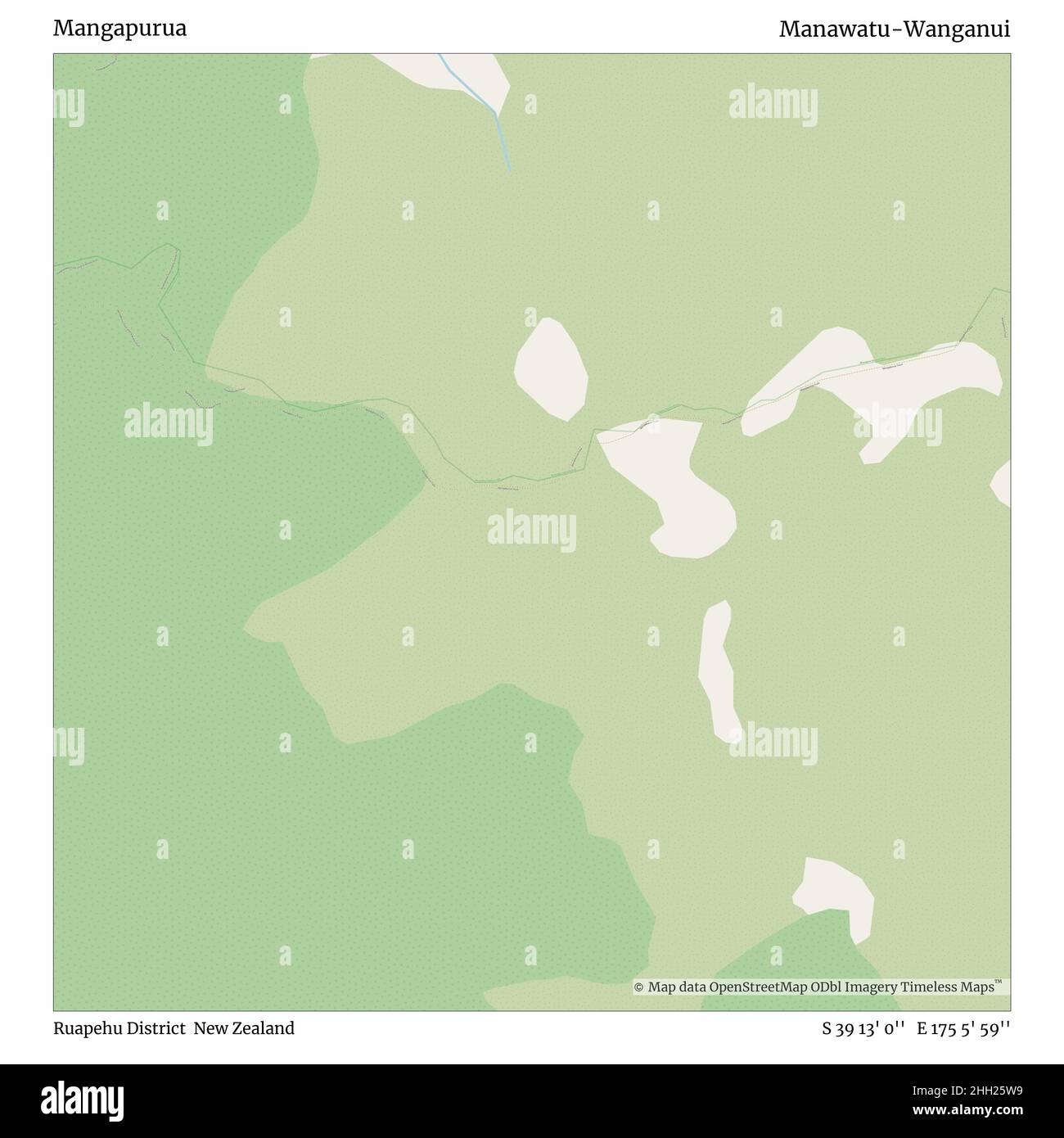 Mangapurua, Ruapehu District, Neuseeland, Manawatu-Wanganui, S 39 13' 0'', E 175 5' 59'', map, Timeless Map veröffentlicht im Jahr 2021. Reisende, Entdecker und Abenteurer wie Florence Nightingale, David Livingstone, Ernest Shackleton, Lewis and Clark und Sherlock Holmes haben sich bei der Planung von Reisen zu den entlegensten Ecken der Welt auf Karten verlassen.Timeless Maps kartiert die meisten Orte auf der Welt und zeigt die Verwirklichung großer Träume Stockfoto