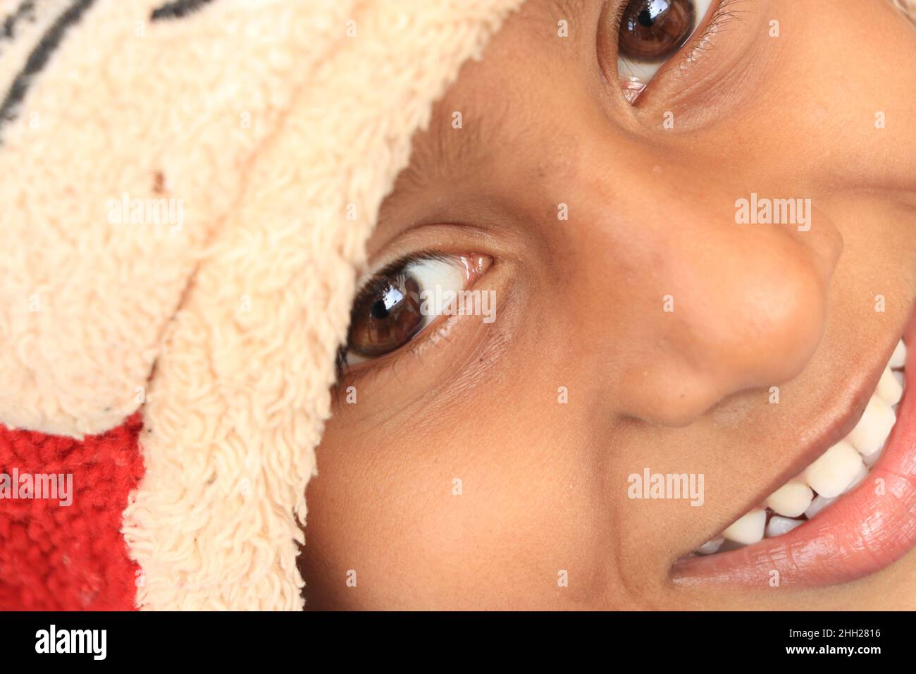 Happy indian Kind niedliches Gesicht. Stockfoto