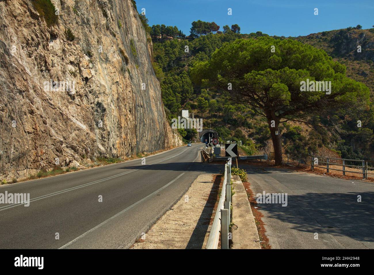 Landschaft bei Panoramica Capovento in Italien, Europa Stockfoto
