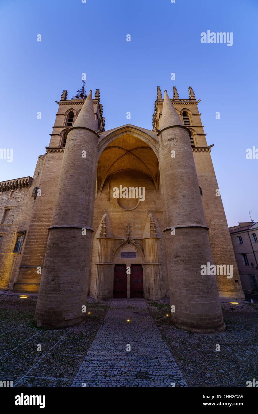 Kathedrale Saint-Pierre in Montpellier, Frankreich Stockfoto