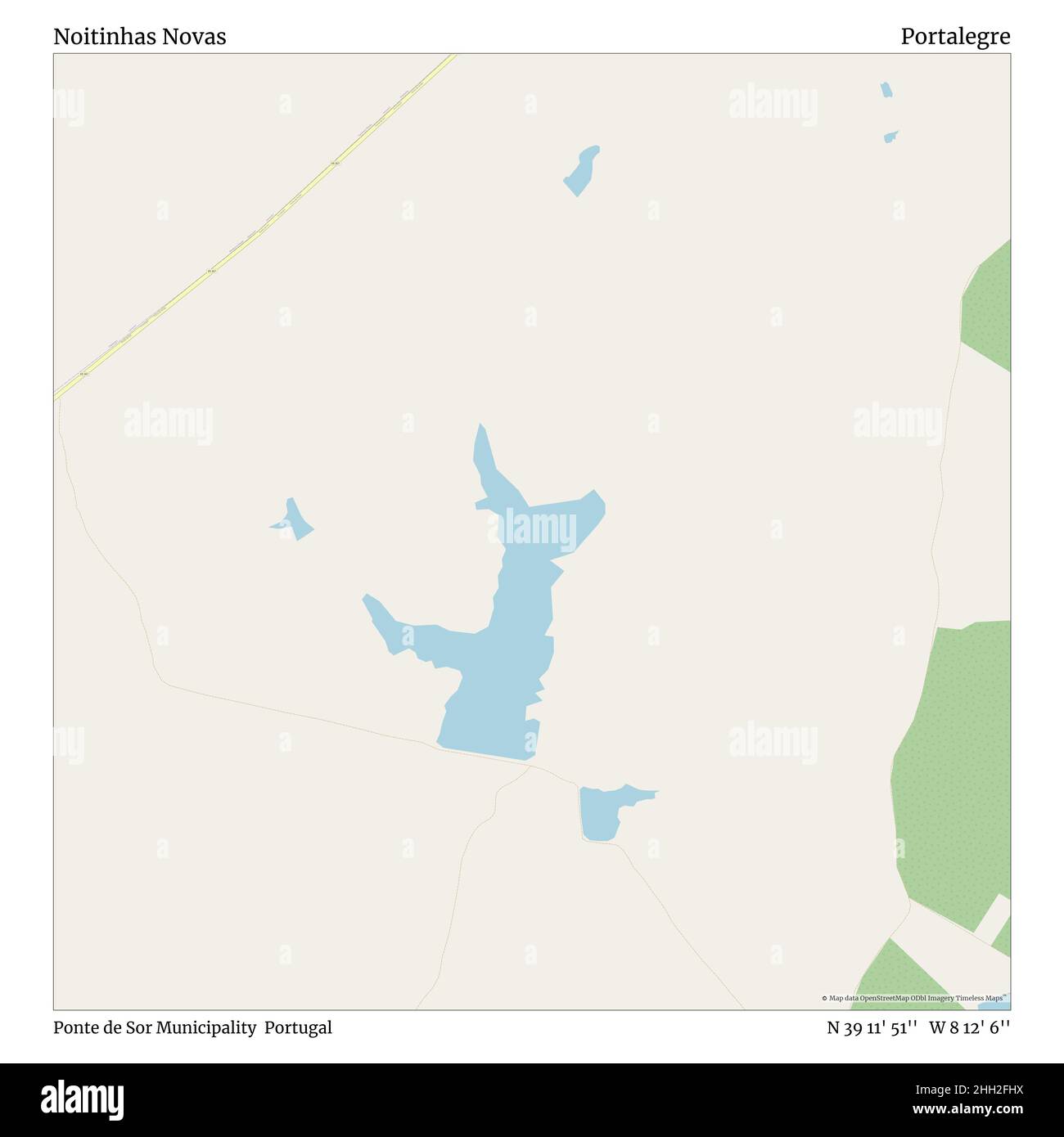 Noitinhas Novas, Gemeinde Ponte de Sor, Portugal, Portalegre, N 39 11' 51'', W 8 12' 6'', map, Timeless Map veröffentlicht im Jahr 2021. Reisende, Entdecker und Abenteurer wie Florence Nightingale, David Livingstone, Ernest Shackleton, Lewis and Clark und Sherlock Holmes haben sich bei der Planung von Reisen zu den entlegensten Ecken der Welt auf Karten verlassen.Timeless Maps kartiert die meisten Orte auf der Welt und zeigt die Verwirklichung großer Träume Stockfoto