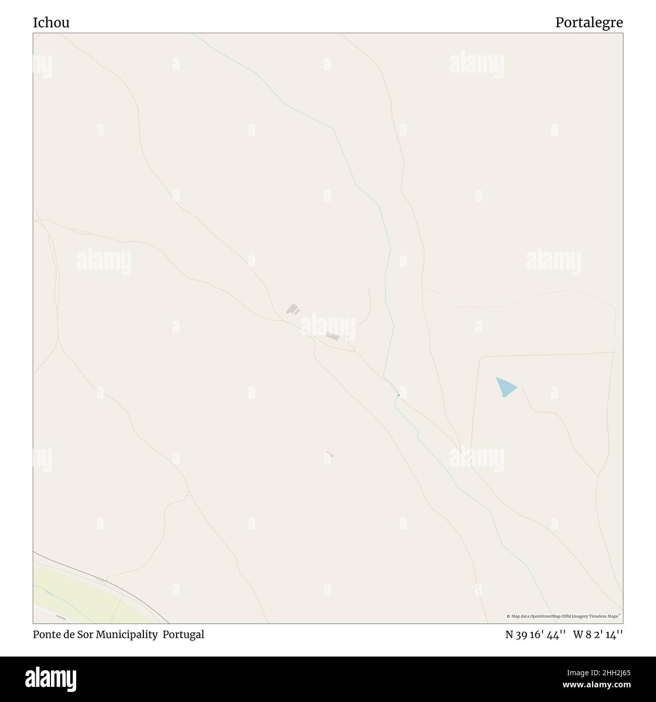 Ichou, Gemeinde Ponte de Sor, Portugal, Portalegre, N 39 16' 44'', W 8 2' 14'', map, Timeless Map veröffentlicht im Jahr 2021. Reisende, Entdecker und Abenteurer wie Florence Nightingale, David Livingstone, Ernest Shackleton, Lewis and Clark und Sherlock Holmes haben sich bei der Planung von Reisen zu den entlegensten Ecken der Welt auf Karten verlassen.Timeless Maps kartiert die meisten Orte auf der Welt und zeigt die Verwirklichung großer Träume Stockfoto