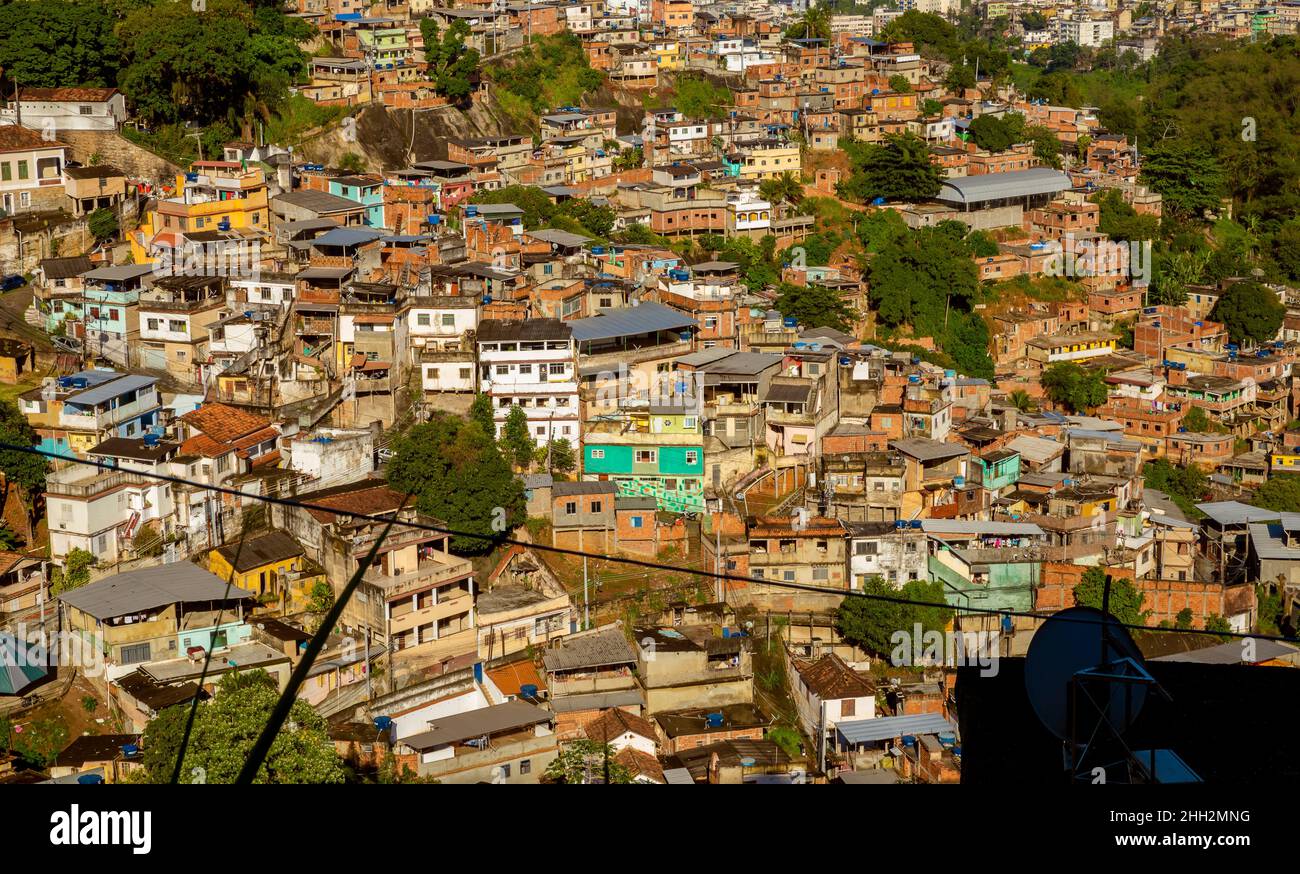 Favela in Rio De Janeiro, Brasilien Stockfoto