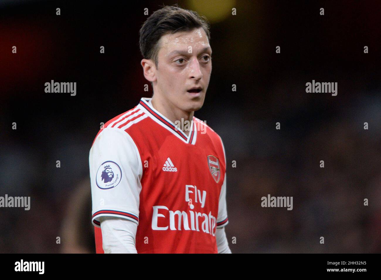 Mesut Ozil von Arsenal während des Premier League-Spiels zwischen Arsenal und Everton im Emirates Stadium in London, Großbritannien - 16th. Februar 2020 Stockfoto