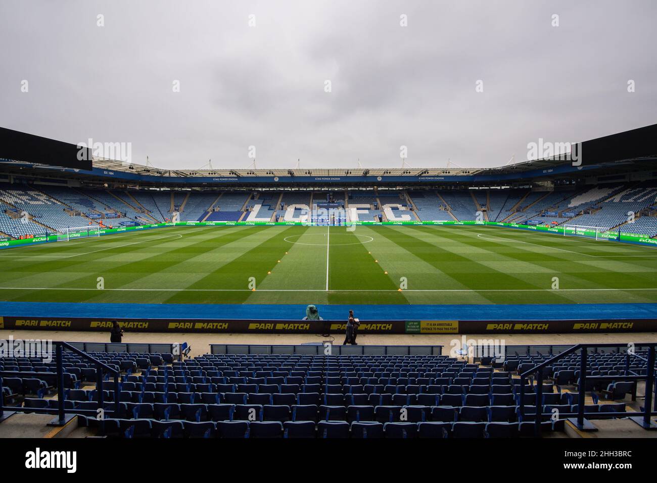 Gesamtansicht des King Power Stadium, Heimstadion von Leicester City Stockfoto