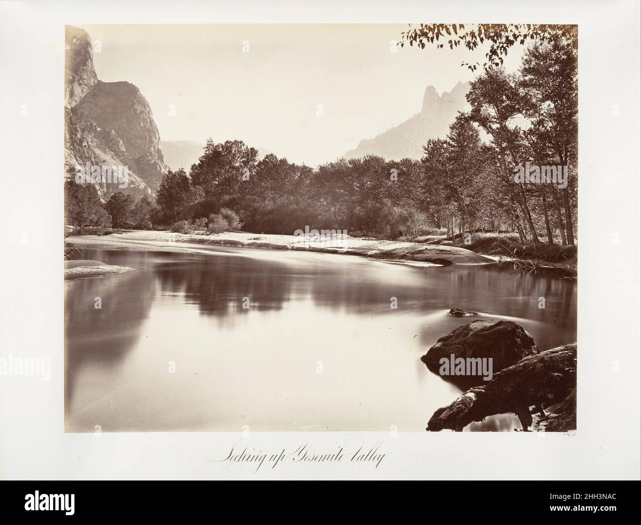 Blick auf Yosemite Valley Ca. 1872, gedruckt ca. 1876 wird Carleton E. Watkins American zugeschrieben. Blick Auf Das Yosemite Valley 264907 Stockfoto