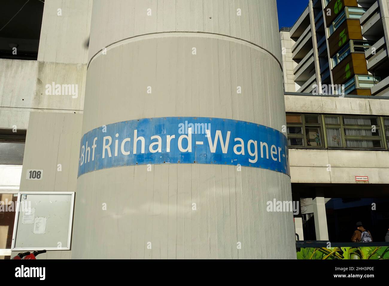 U-Bahn-Station Richard-Wagner-Platz, Berlin Stockfoto