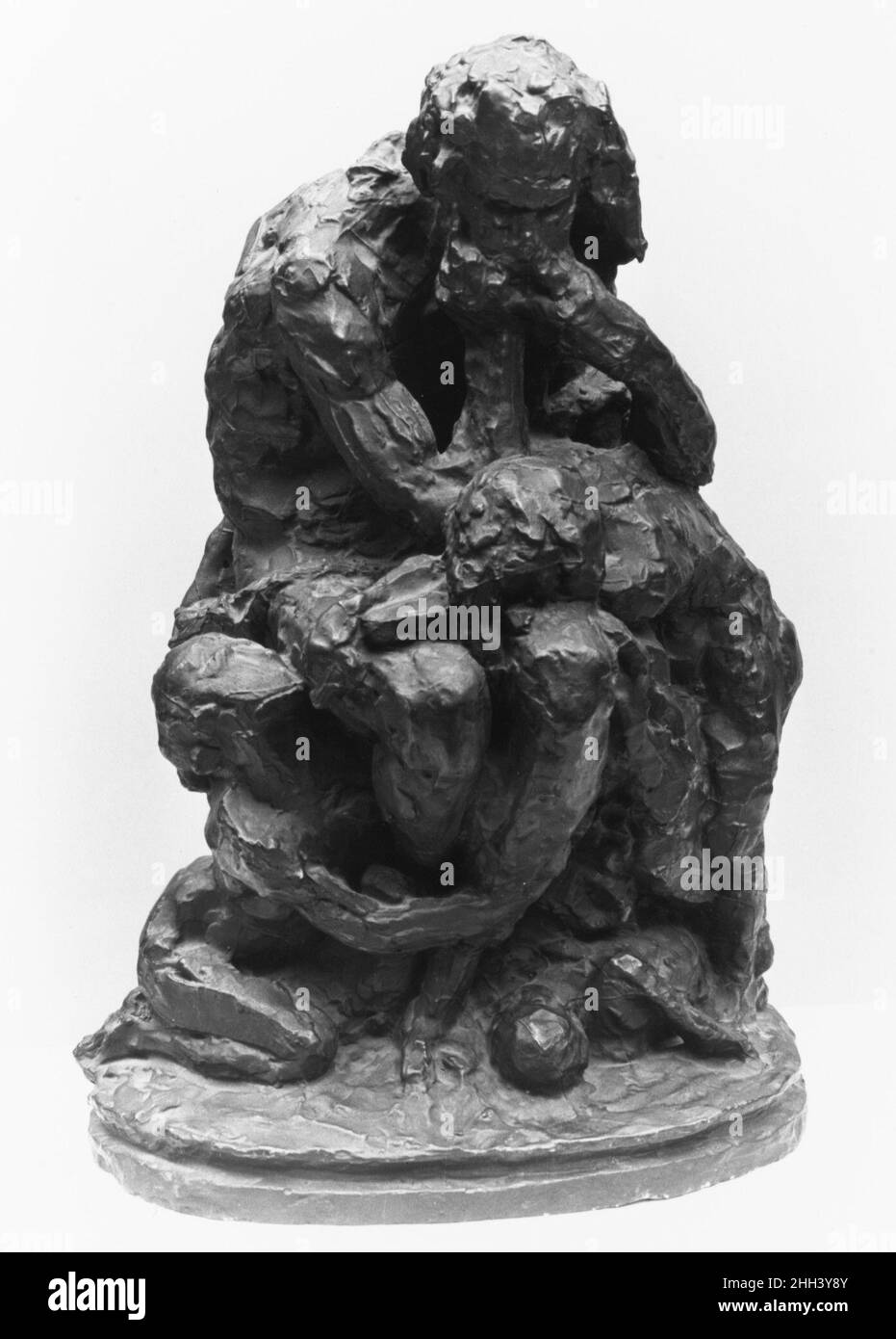 Ugolino 19th Jahrhundert Jean-Baptiste Carpeaux Französisch gegossen aus der Villa Medici Gips, Rom, von denen Beispiele in Gips, Ton und Bronze überleben. (Siehe auch Ugolino und seine Söhne, 67,250). Ugolino 199667 Stockfoto