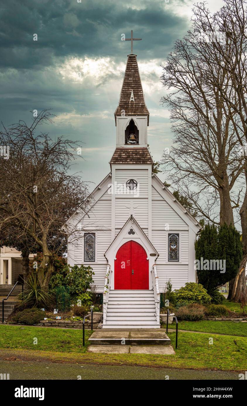 St. Pauls Episcopal Church, Port Townsend, Washington, USA Stockfoto