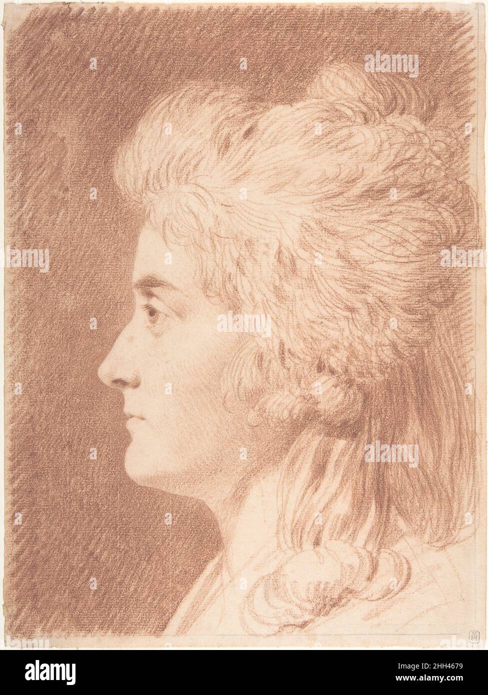 Profil Porträt von Fräulein Wieling Ende 18th–19th Jahrhundert Johann Heinrich Wilhelm Tischbein Deutsch. Profil Porträt von Miss Wieling 385241 Stockfoto