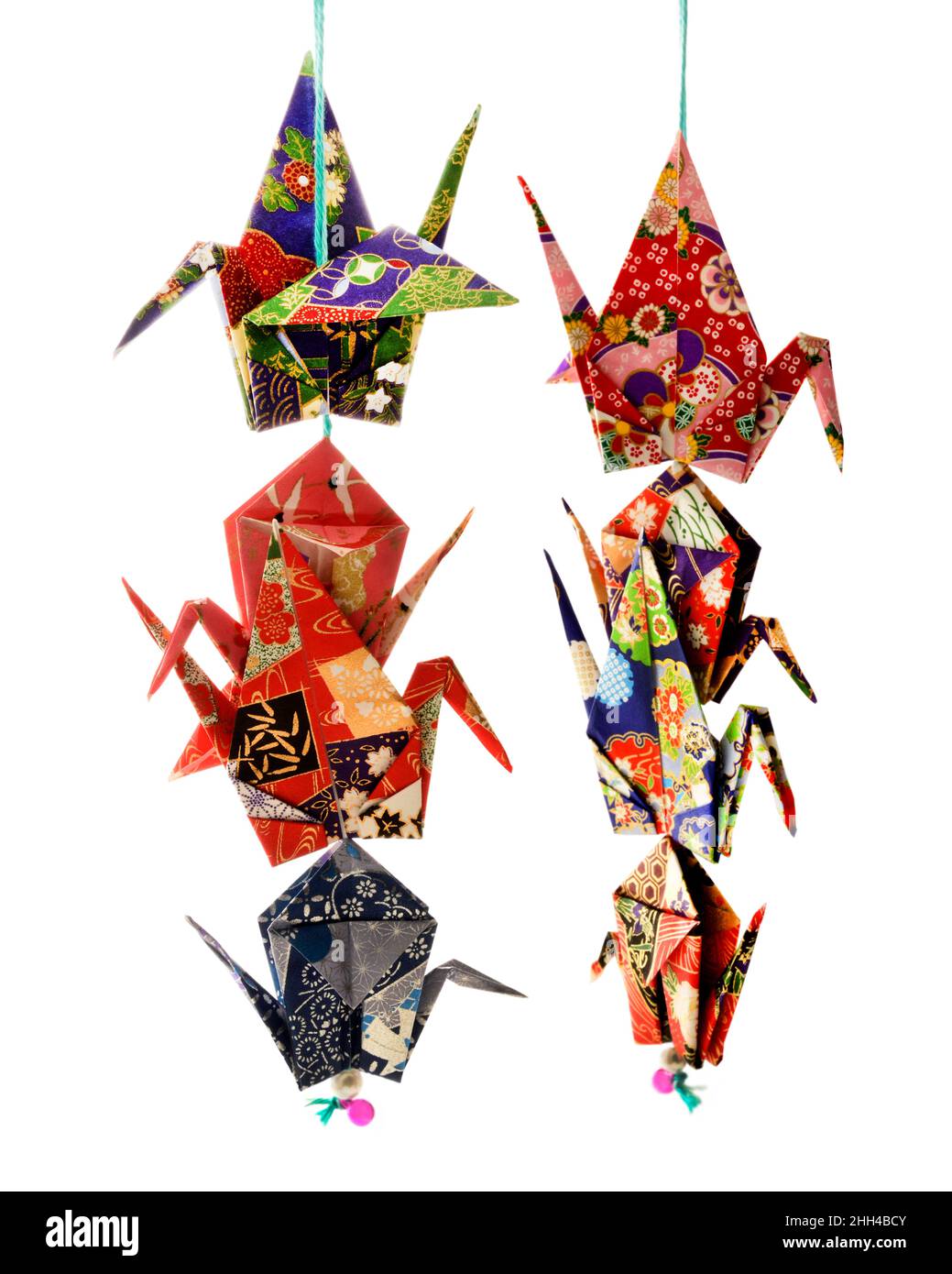 Origami-Vögel Stockfoto