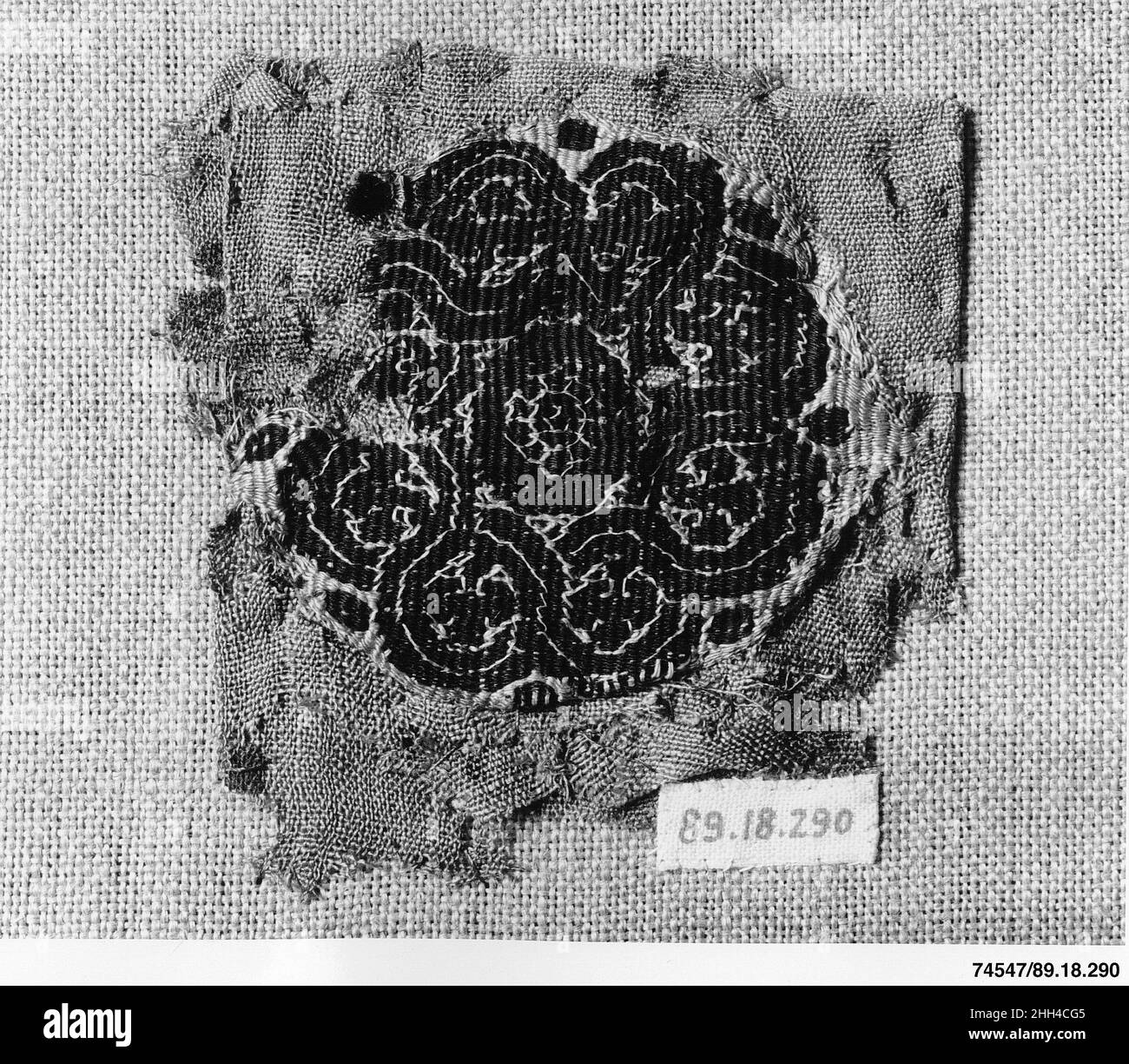 Textile Fragment 3rd–4th Jahrhundert. Textile Fragment 443501 Stockfoto