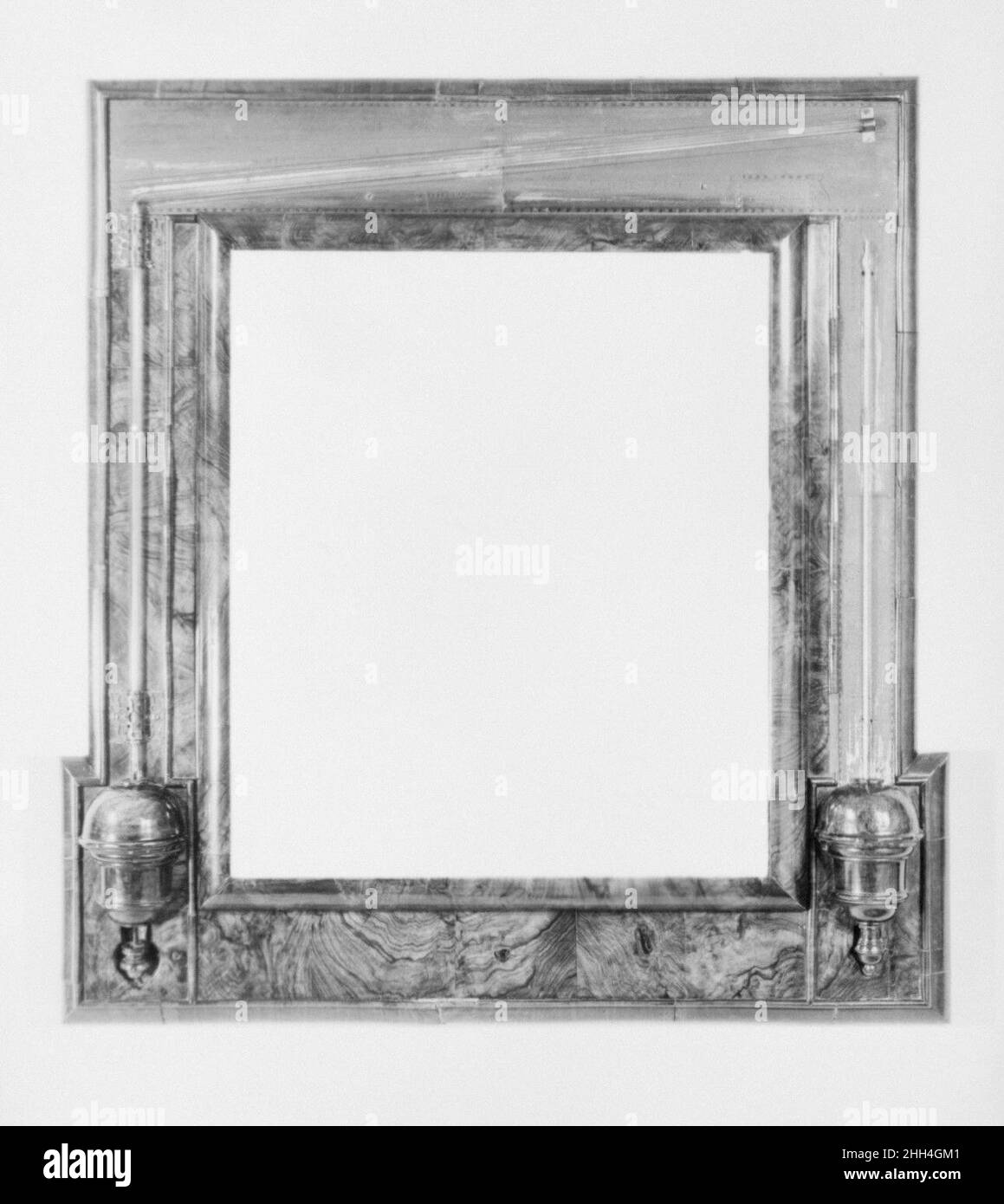 Diagonalbarometer und Thermometer ca. 1715 John Patrick. Diagonalbarometer und Thermometer 203693 Stockfoto