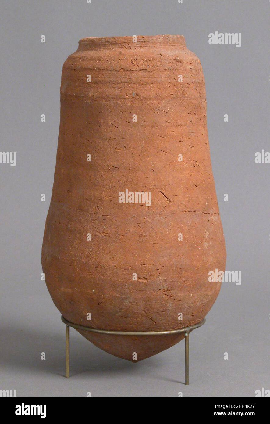 Vase 4th–7th Jahrhundert koptisch. Vase. Koptisch. 4th–7th Jahrhundert. Steingut. Hergestellt in der Oase Kharga, byzantinischem Ägypten. Keramik Stockfoto