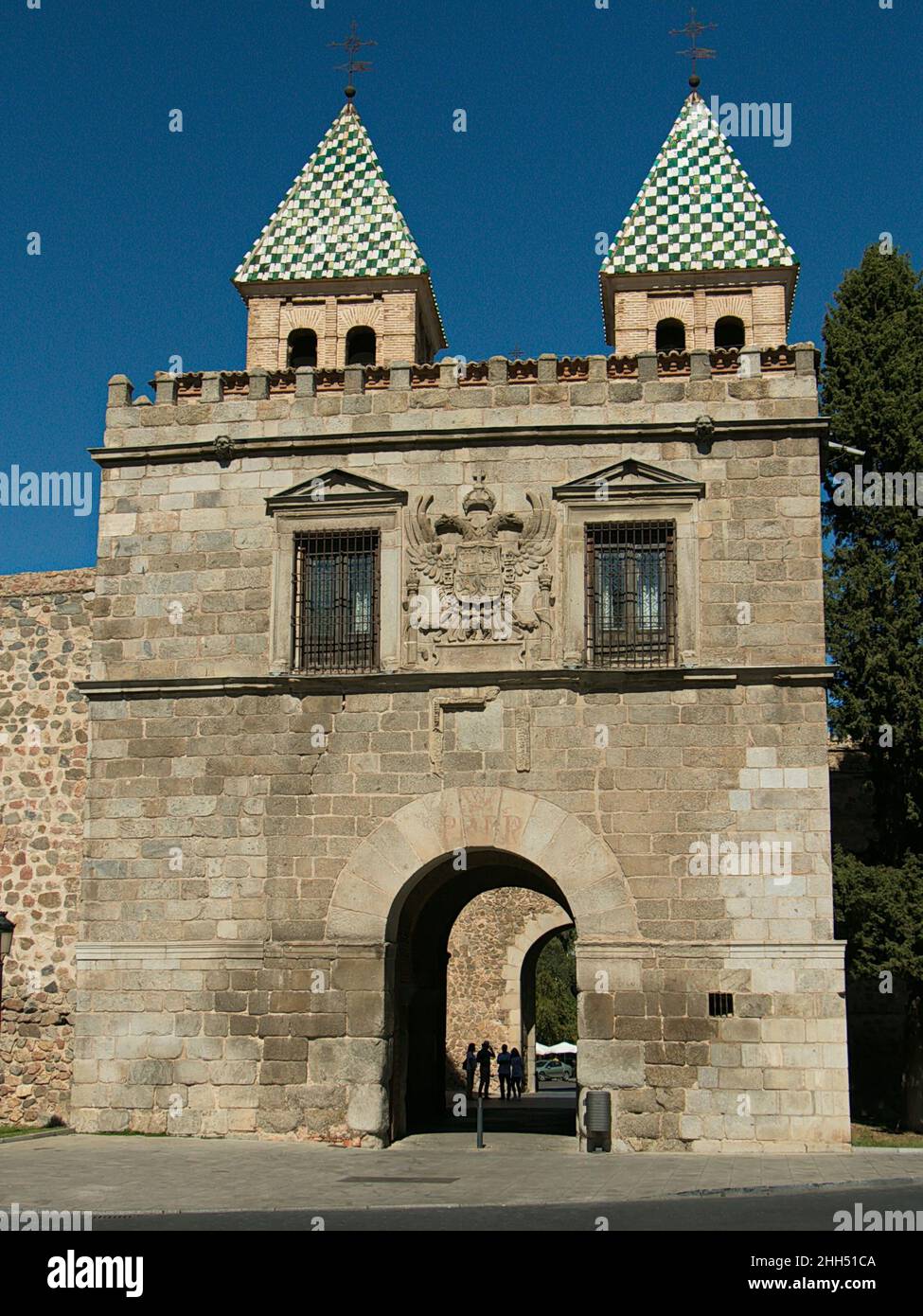 Puerta de Bisagra Nueva in Toledo,Kastilien–La Mancha,Spanien,Europa Stockfoto