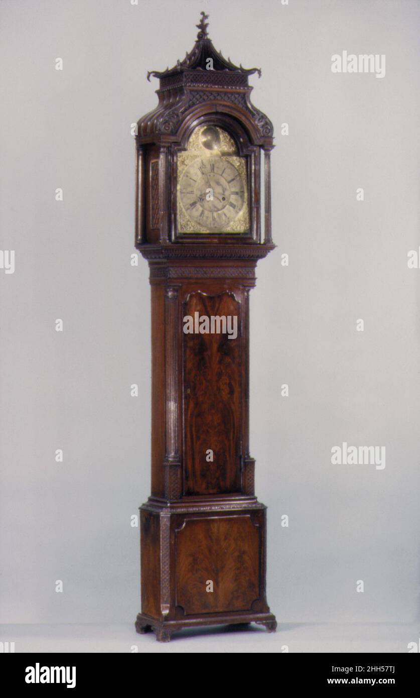 Longcase-Uhr ca. 1755–60 Großbritannien. Longcase-Uhr 204554 Stockfoto