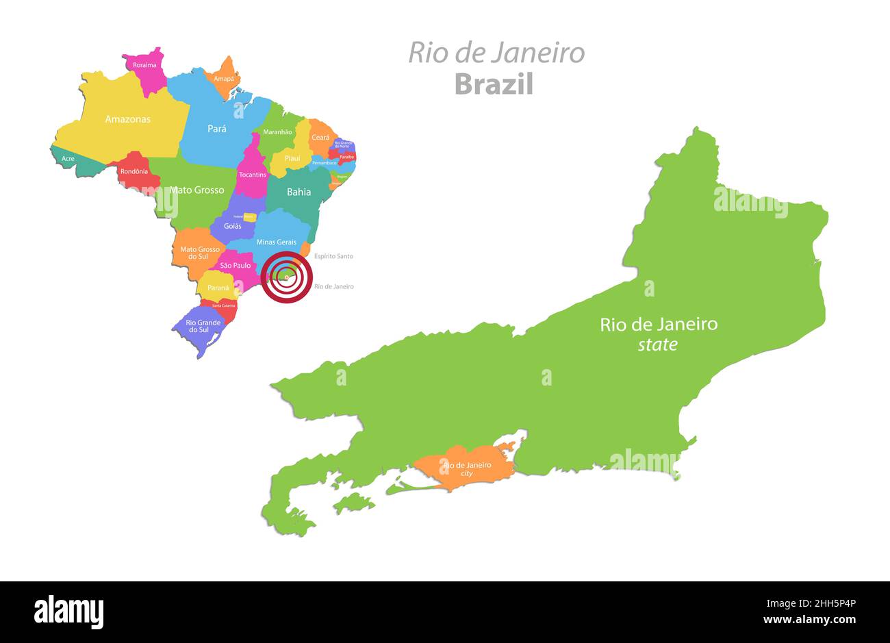 Karte Von Rio De Janeiro