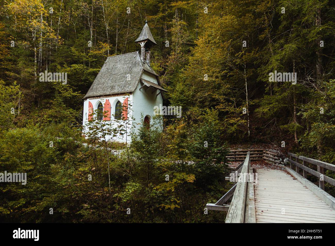 Deutschland, Bayern, Schonau am Konigssee, Sankt Johann und Paul Kapelle im Nationalpark Berchtesgaden Stockfoto