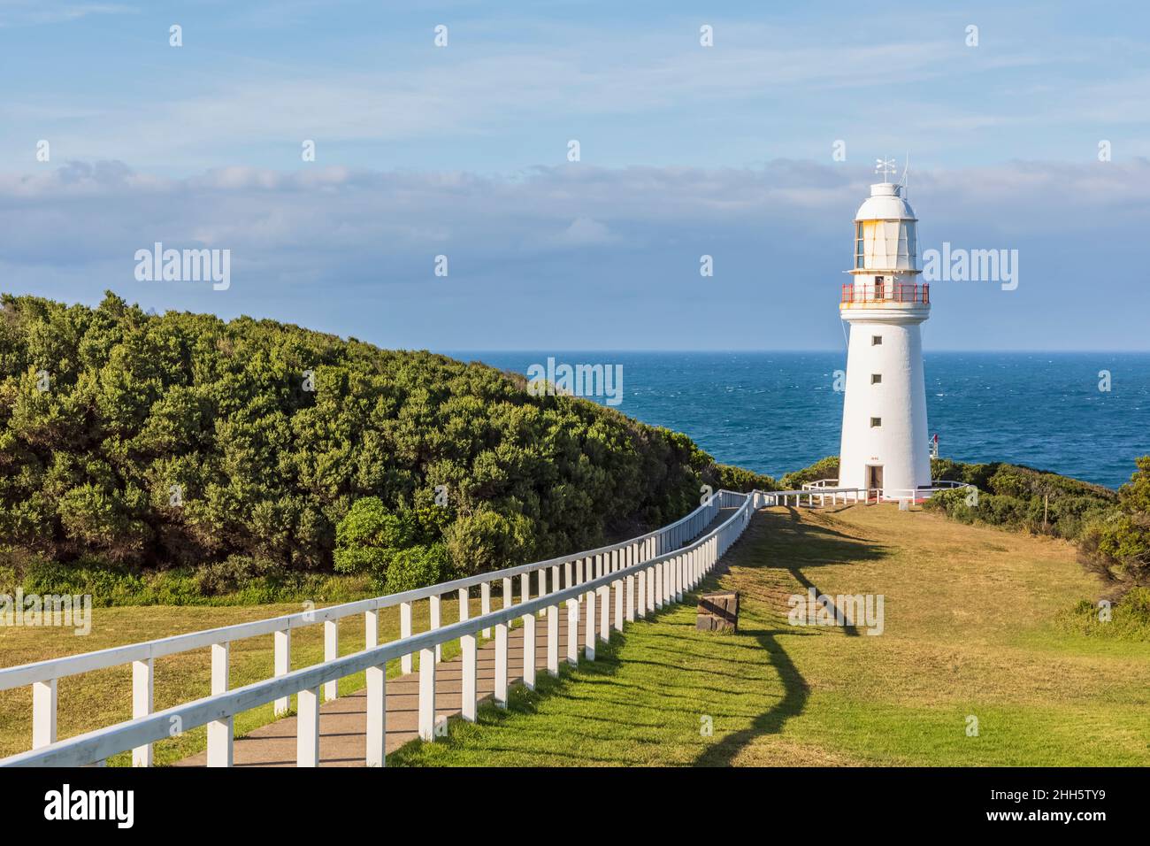 Australien, Victoria, Cape Otway, Fußweg zum Cape Otway Lighthouse im Great Otway National Park Stockfoto