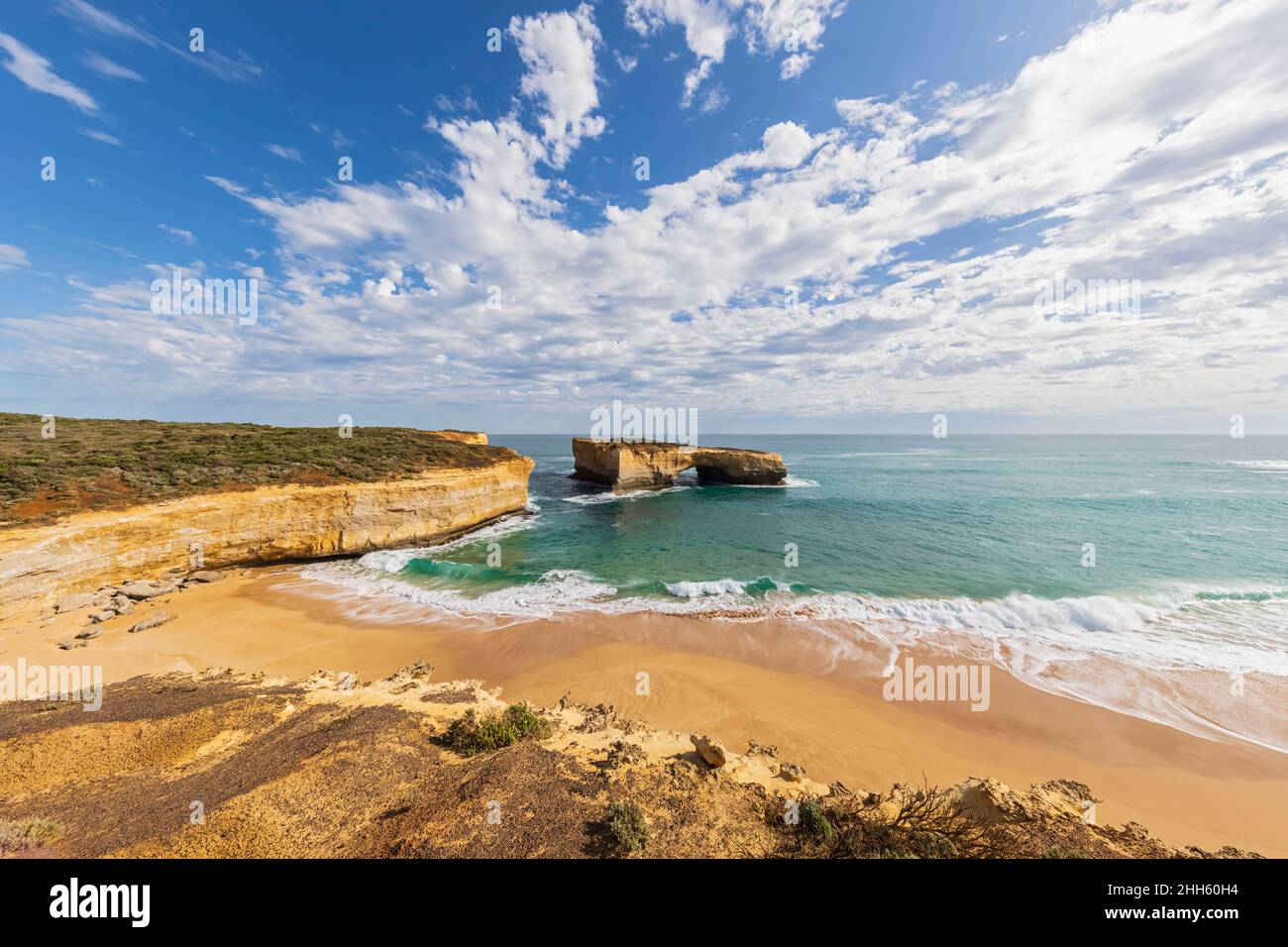 Australien, Victoria, Blick auf den London Arch im Port Campbell National Park Stockfoto