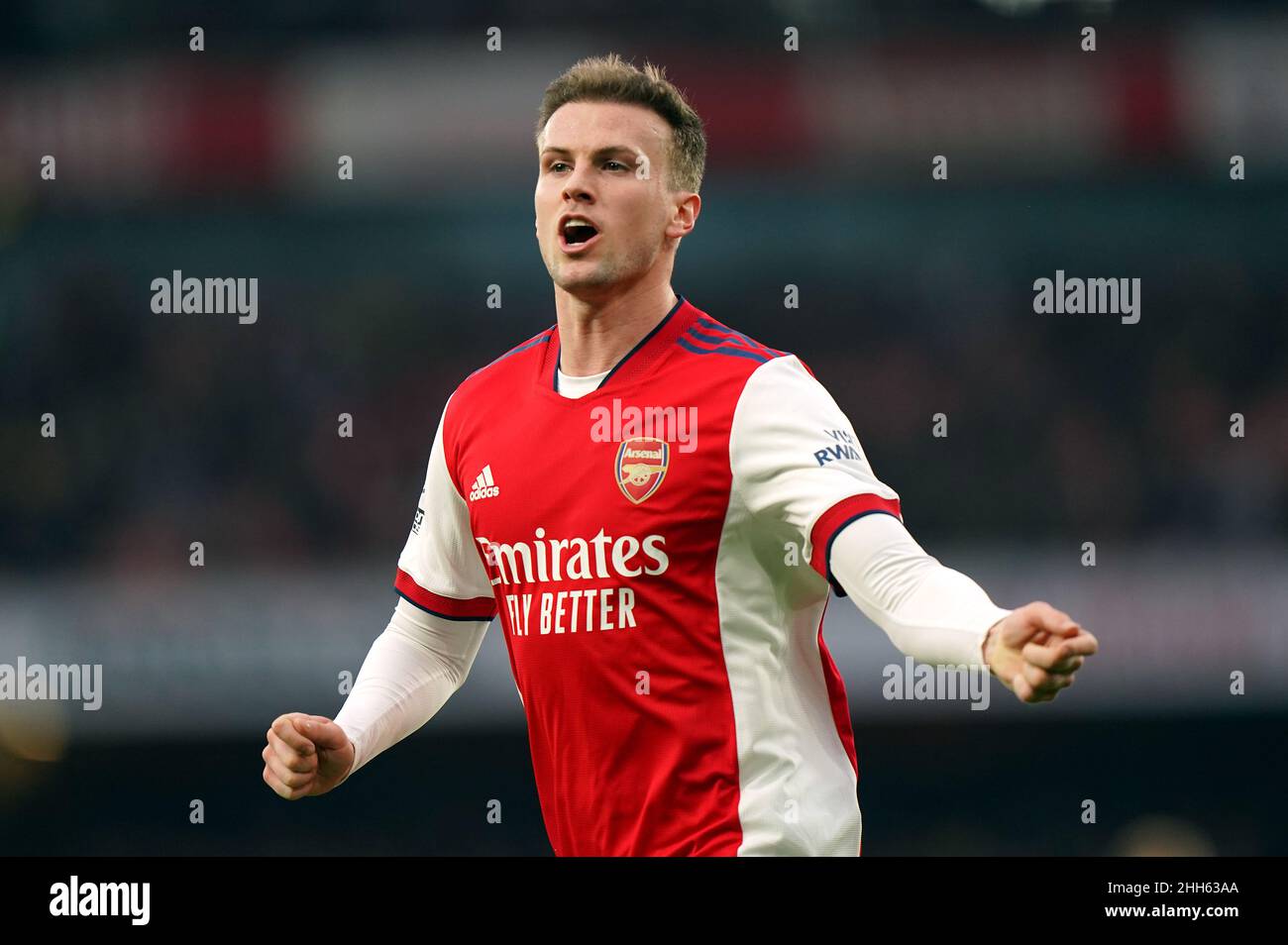 Rob Holding von Arsenal während des Spiels der Premier League im Emirates  Stadium, London. Bilddatum: Sonntag, 23. Januar 2022 Stockfotografie - Alamy