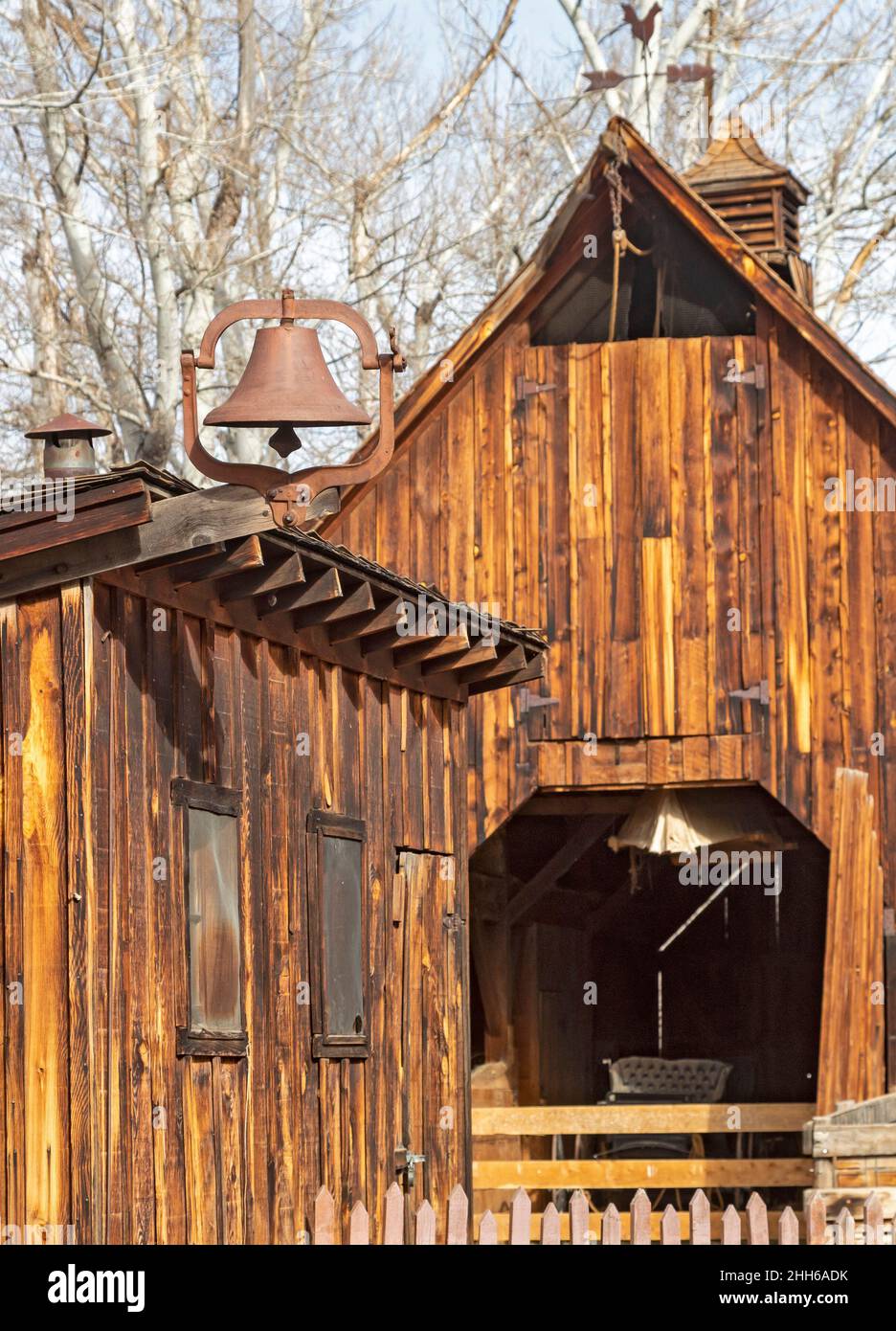 Littleton, Colorado - das Littleton Museum beherbergt zwei lebende historische Farmen, eine aus dem Jahr 1860s und die andere aus dem Jahr 1890s (abgebildet), und eine Indoor-galle Stockfoto