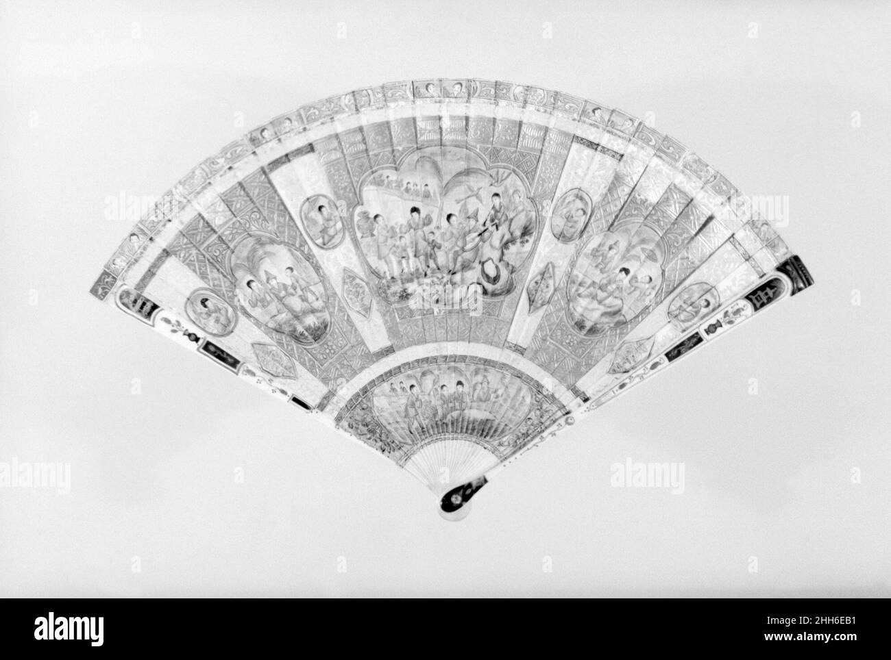 Fan Anfang 19th Jahrhundert Französisch. Lüfter 209846 Stockfoto