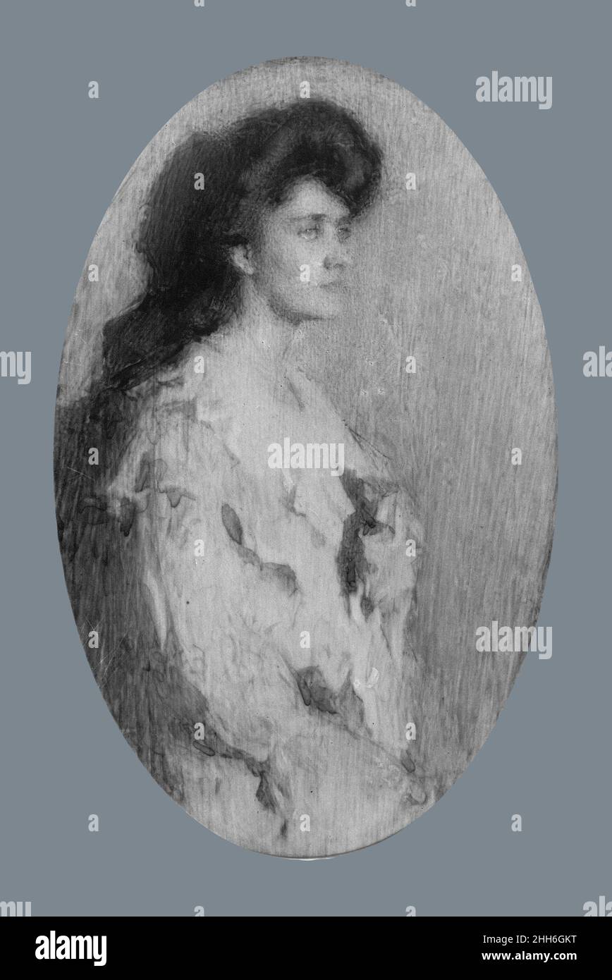 Annabel Grey ca. 1904 Theodora W. Thayer. Annabel Grey. Theodora W. Thayer (1868–1905). Amerikanisch. Ca. 1904. Aquarell auf Elfenbein Stockfoto