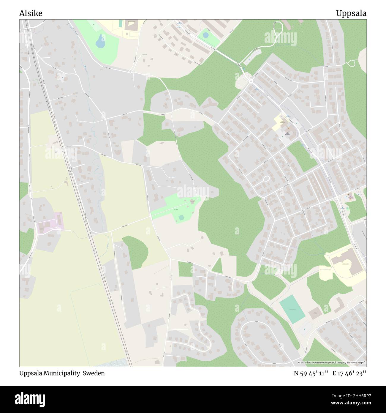 Alsike, Gemeinde Uppsala, Schweden, Uppsala, N 59 45' 11'', E 17 46' 23'', map, Timeless Map veröffentlicht im Jahr 2021. Reisende, Entdecker und Abenteurer wie Florence Nightingale, David Livingstone, Ernest Shackleton, Lewis and Clark und Sherlock Holmes haben sich bei der Planung von Reisen zu den entlegensten Ecken der Welt auf Karten verlassen.Timeless Maps kartiert die meisten Orte auf der Welt und zeigt die Verwirklichung großer Träume. Stockfoto