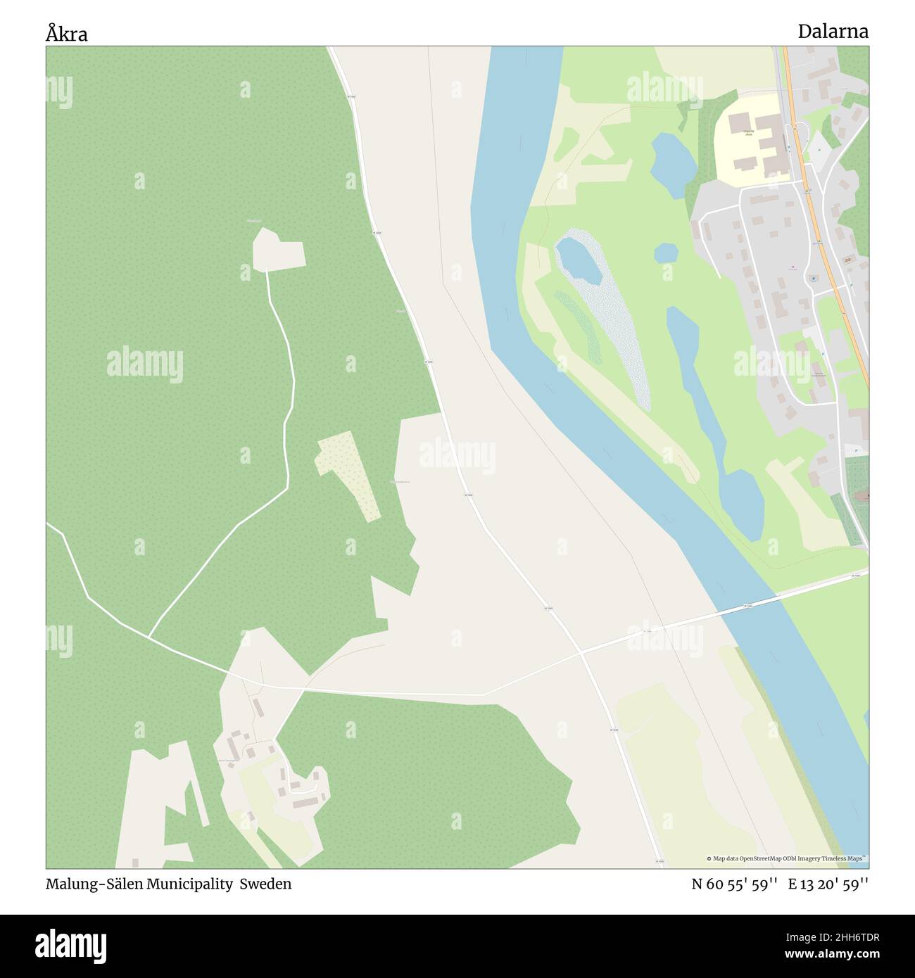 Åkra, Gemeinde Malung-Sälen, Schweden, Dalarna, N 60 55' 59'', E 13 20 ...