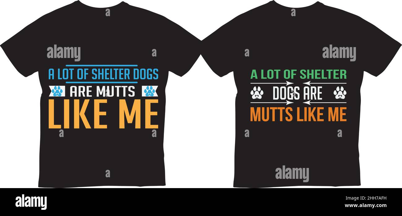 Dog Lover Lustiges Zitat Graphic T-Shirt Design, alles, was ich weiß, habe ich von Hunden gelernt Stock Vektor