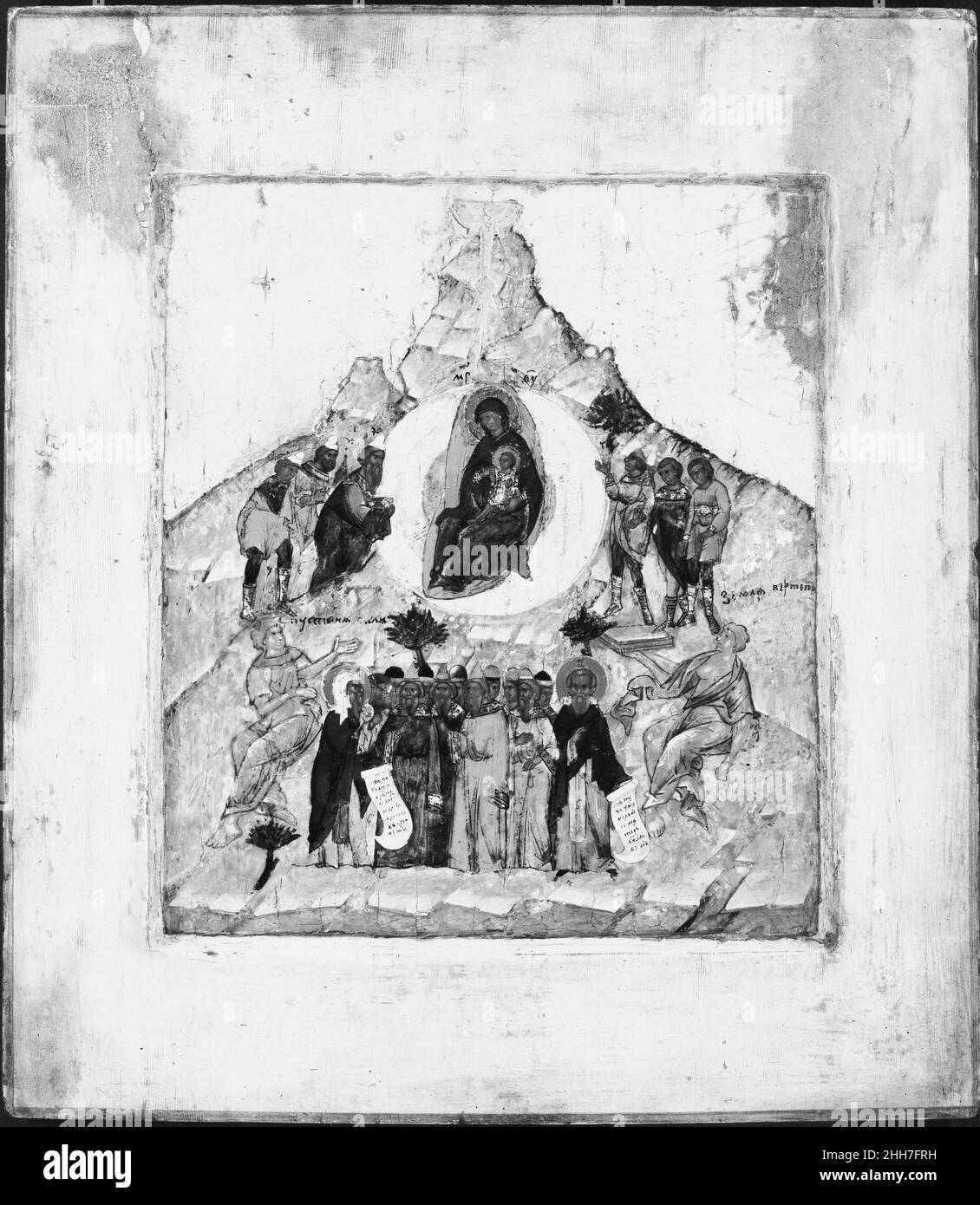 Die Kongregation der Mutter Gottes russischen Maler Russisch. Die Kongregation der Mutter Gottes 437555 Stockfoto