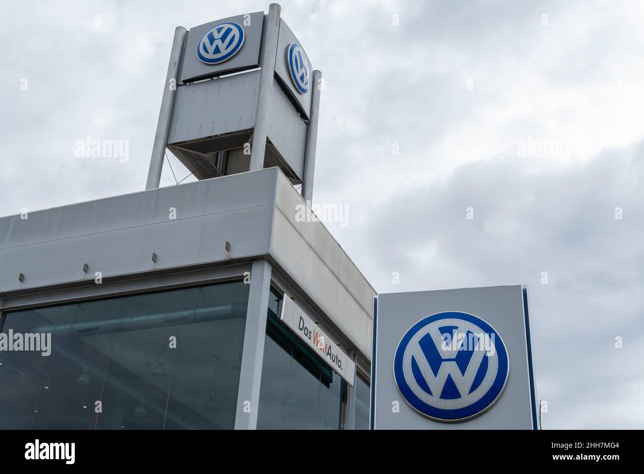 Manacor, Spanien; januar 20 2022: Volkswagen Autohaus im mallorquinischen Manacor, Spanien Stockfoto