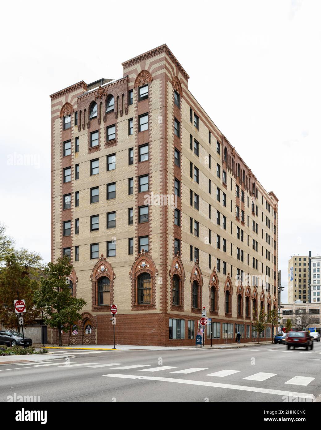 Apartmenthotel im Uptown-Viertel Stockfoto