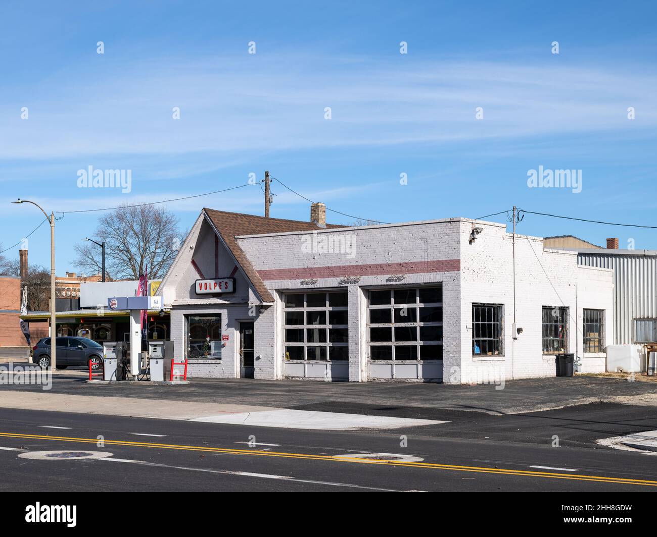 Gebäude in der Innenstadt von LaSalle, Illinois Stockfoto