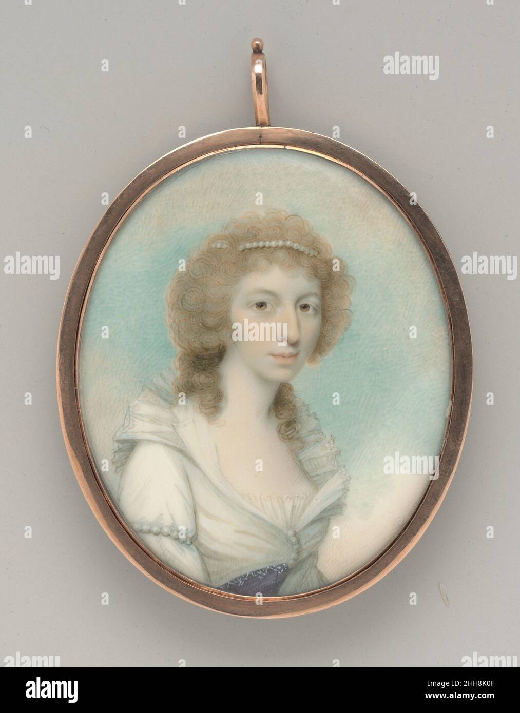 Frau Gabriel Manigault (Margaret Izard) ca. 1795 Walter Robertson die Irin Margaret Izard (1768-1824) aus Charleston heiratete 1785 den Pflanzer und Amateurarchitekten Gabriel Manigault. Dieses Porträt bezieht sich auf das Öl von Gilbert Stuart in der Albright-Knox Gallery, Buffalo, New York. Frau Gabriel Manigault (Margaret Izard) 11931 Stockfoto