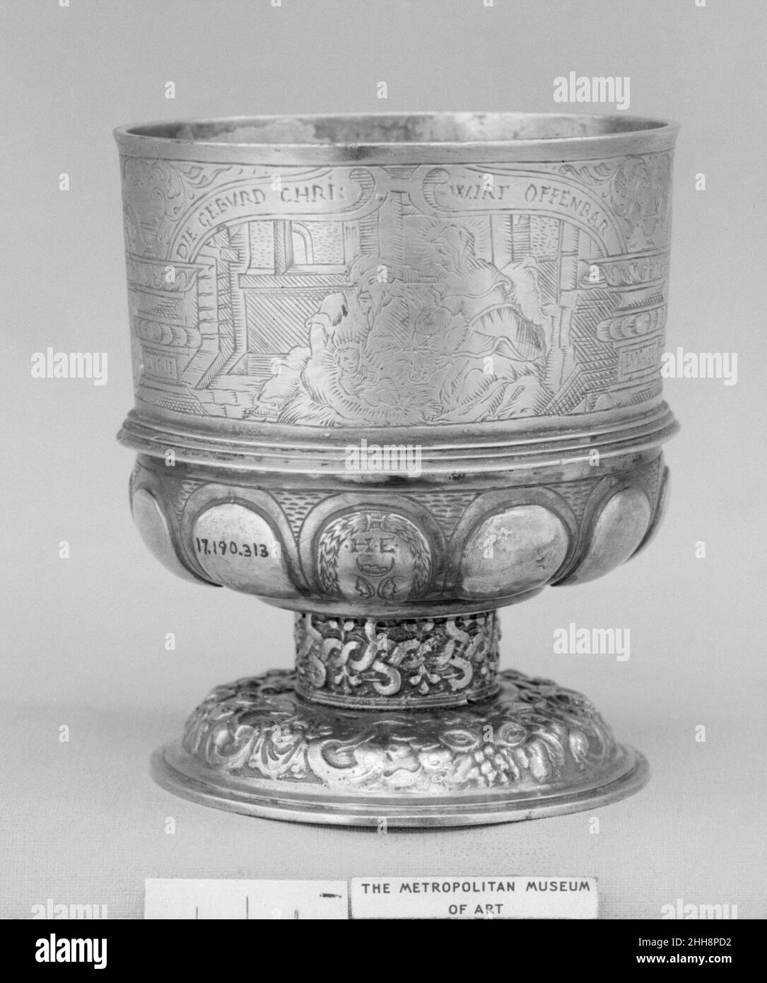 Cup 17th Jahrhundert Schweizer, Basel. Cup 193462 Stockfoto