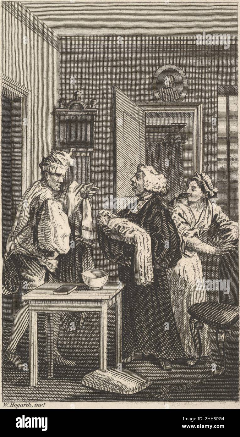 Illustration zu „Tristram Shandy“, Band 4 19th Century After William Hogarth British. Abbildung zu „Tristram Shandy“, Band 4 399171 Stockfoto
