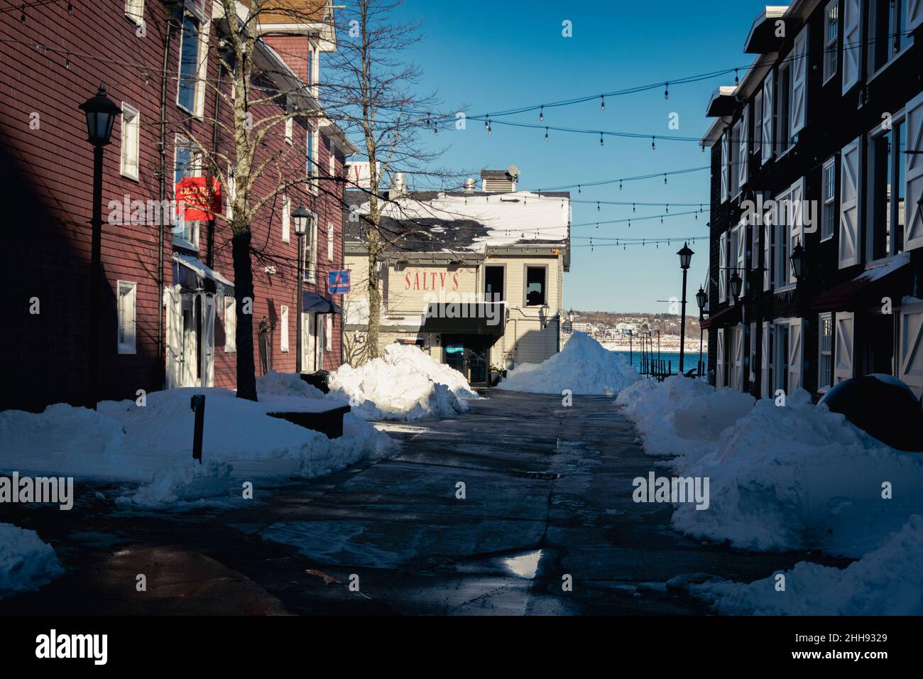 Private Werft in halifax Nova scotia Stockfoto